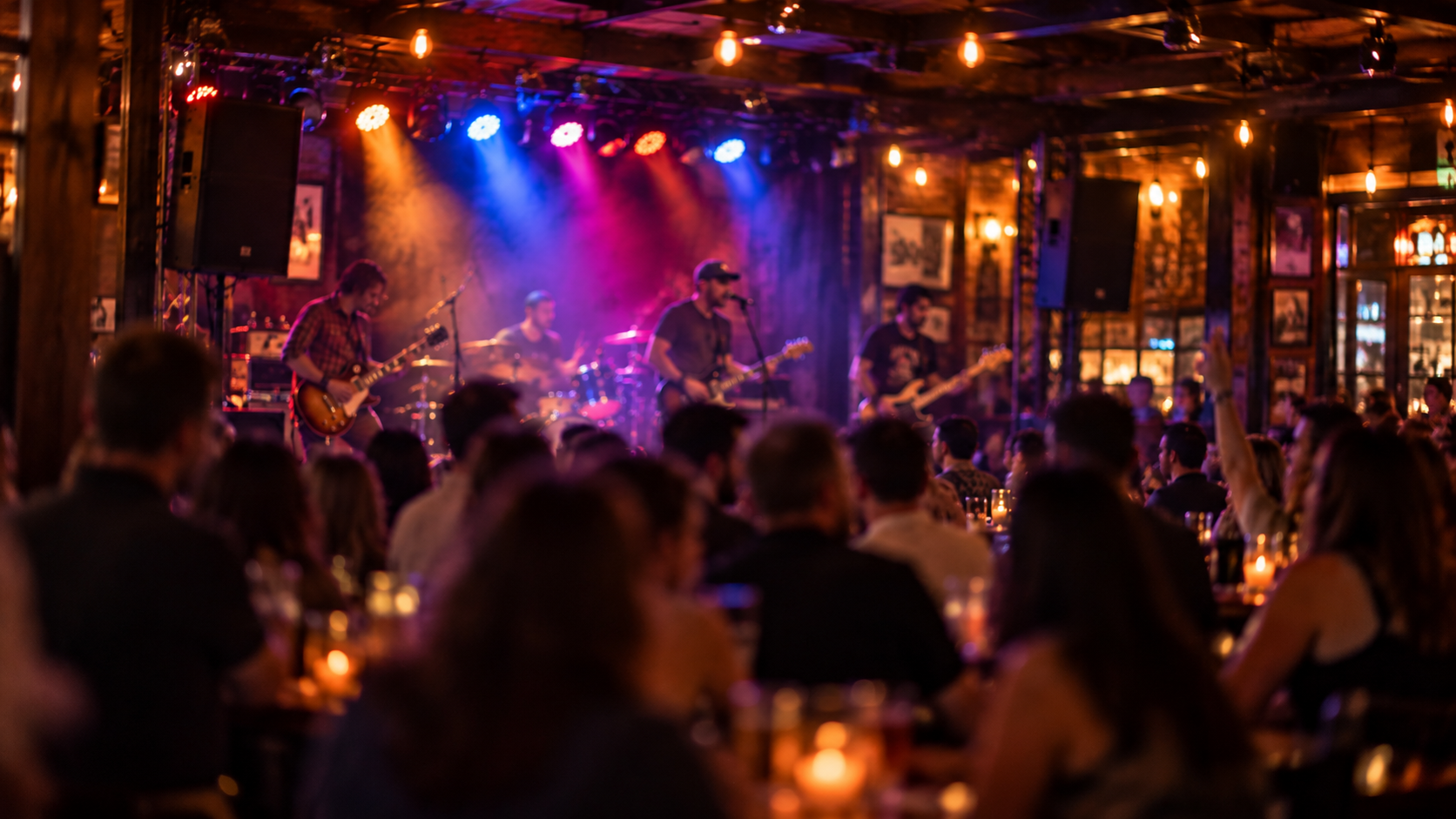 Live band performance