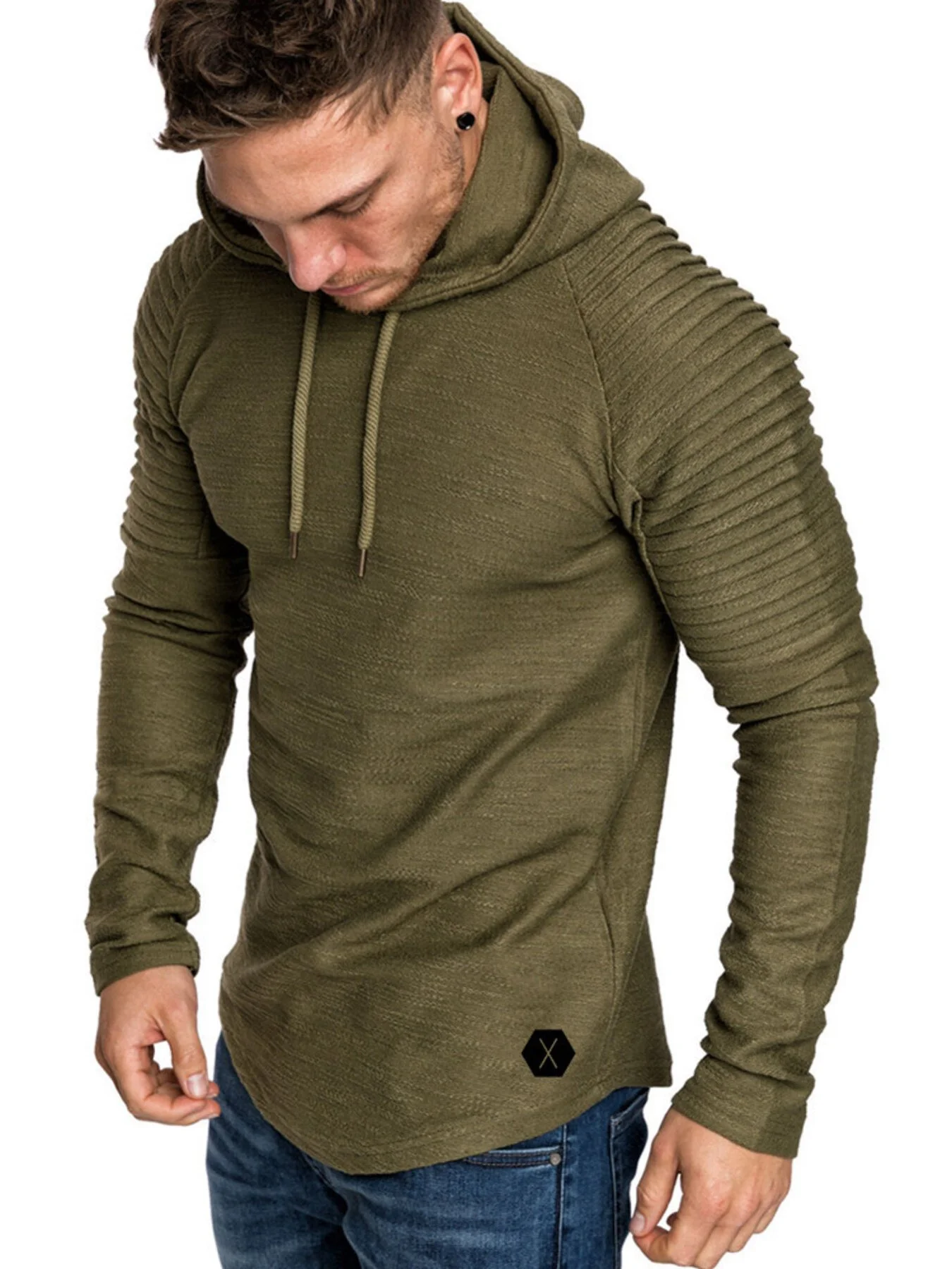 FineArtMen'sPlusSizeSlimFitRibbedHoodiewithDrawstring0.jpg