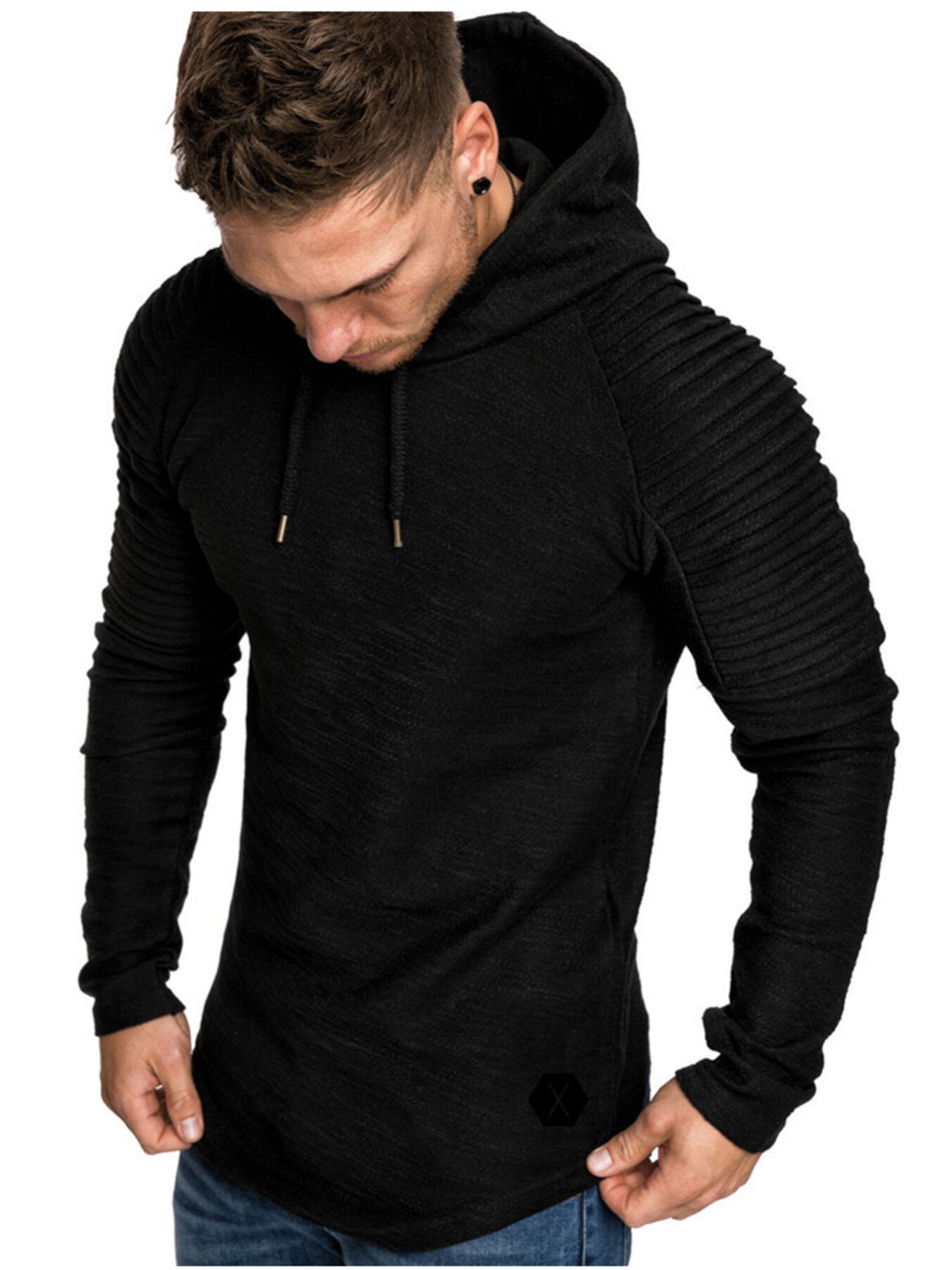 FineArtMen'sPlusSizeSlimFitRibbedHoodiewithDrawstring3.jpg