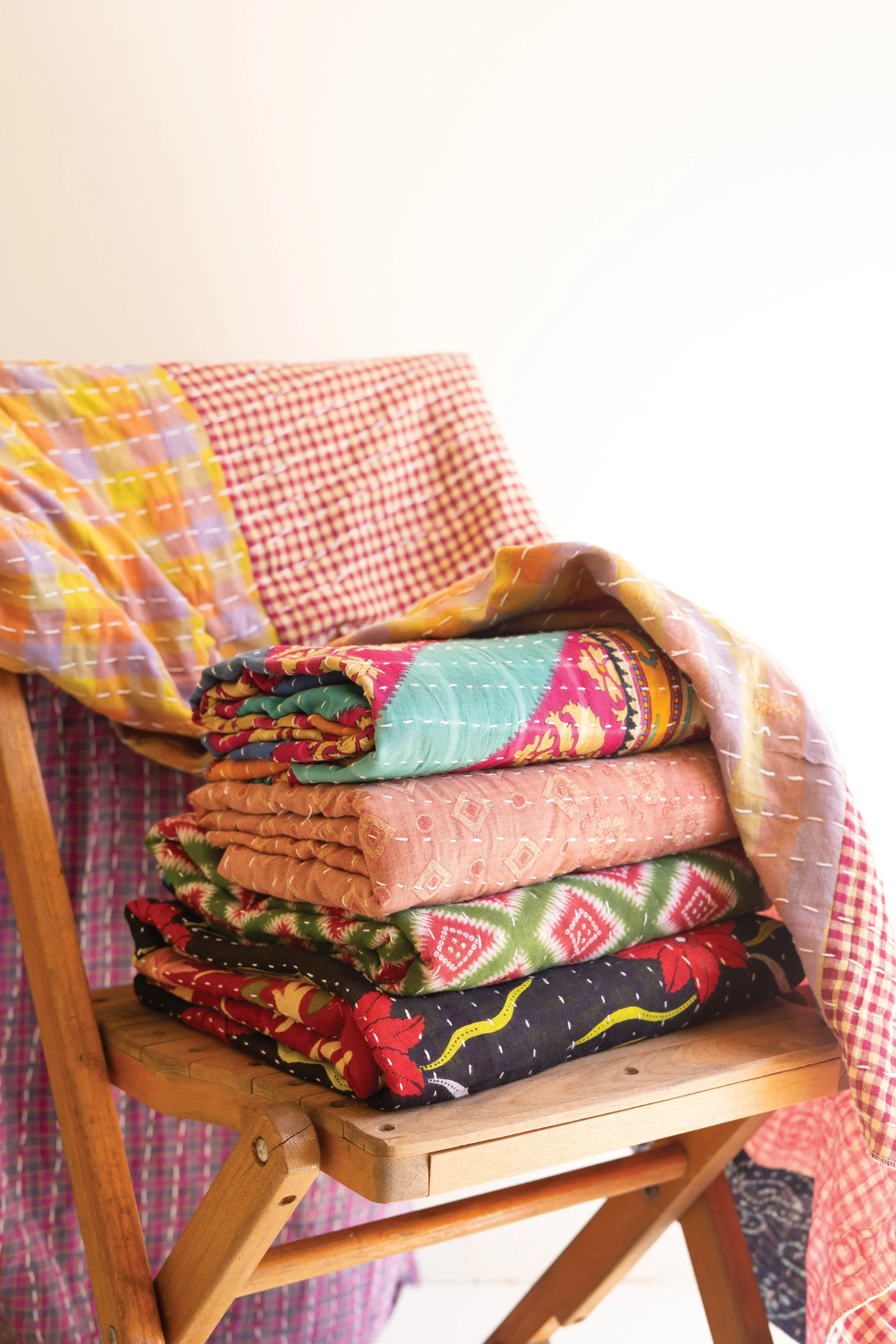 Recycled Kantha Throws / Assorted Sizes and Patterns