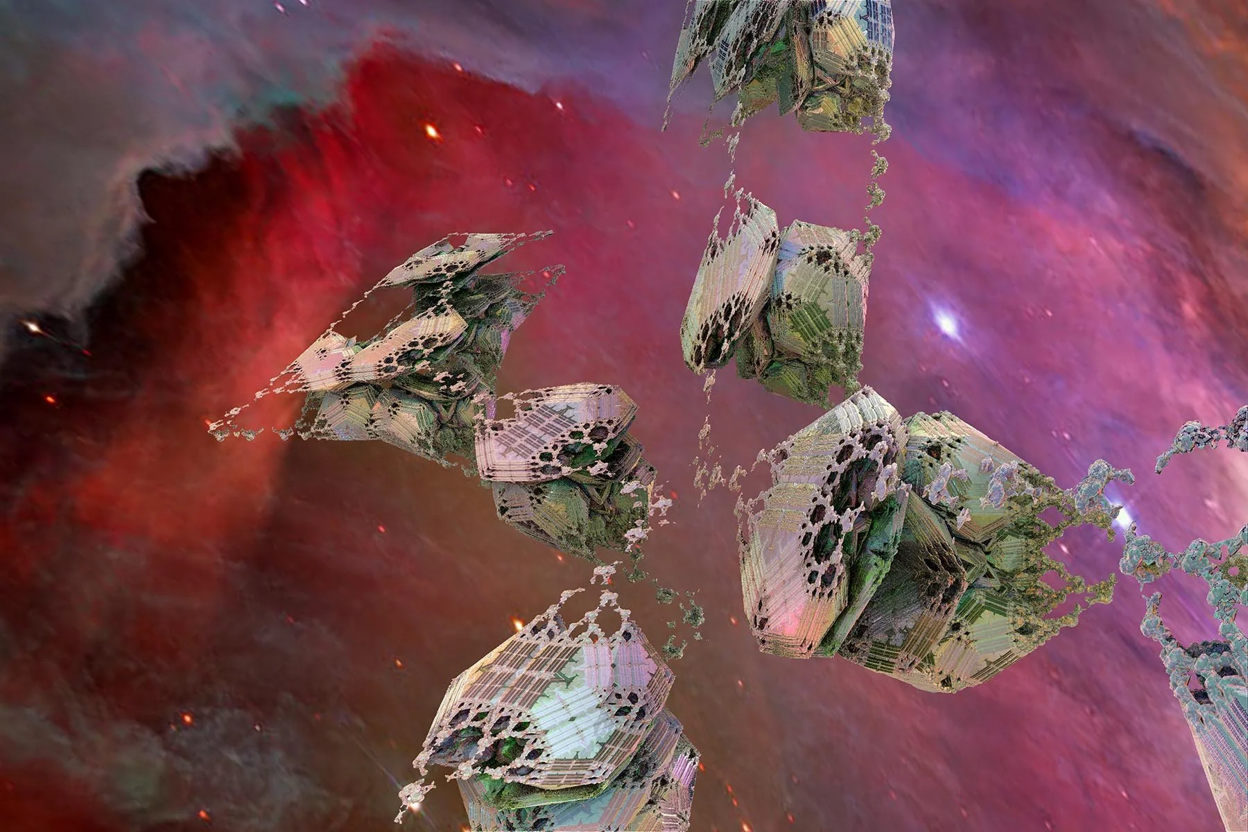 'Orion Inhabited Space Sculpture'

Only a civilization far advanced of our own  could have built this enormous sculptural habitation. This digital fine artwork complements the surrounding nebula as a universal wonder, acting as a profound inspiration