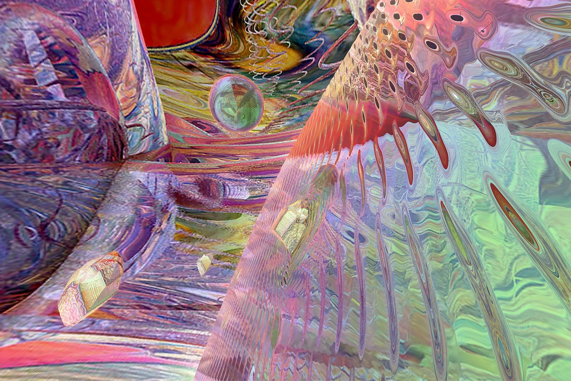  
   
     
       
       In Another World. | Texture Match: Low-Frequency Fluid Gradient. 
      
       
       Aesthetic Track: Hyper-Vibrant Tech. Medium/Substrate: Digital Fine Art Archive on Aluminum. A high-velocity, deep-perspective tech com