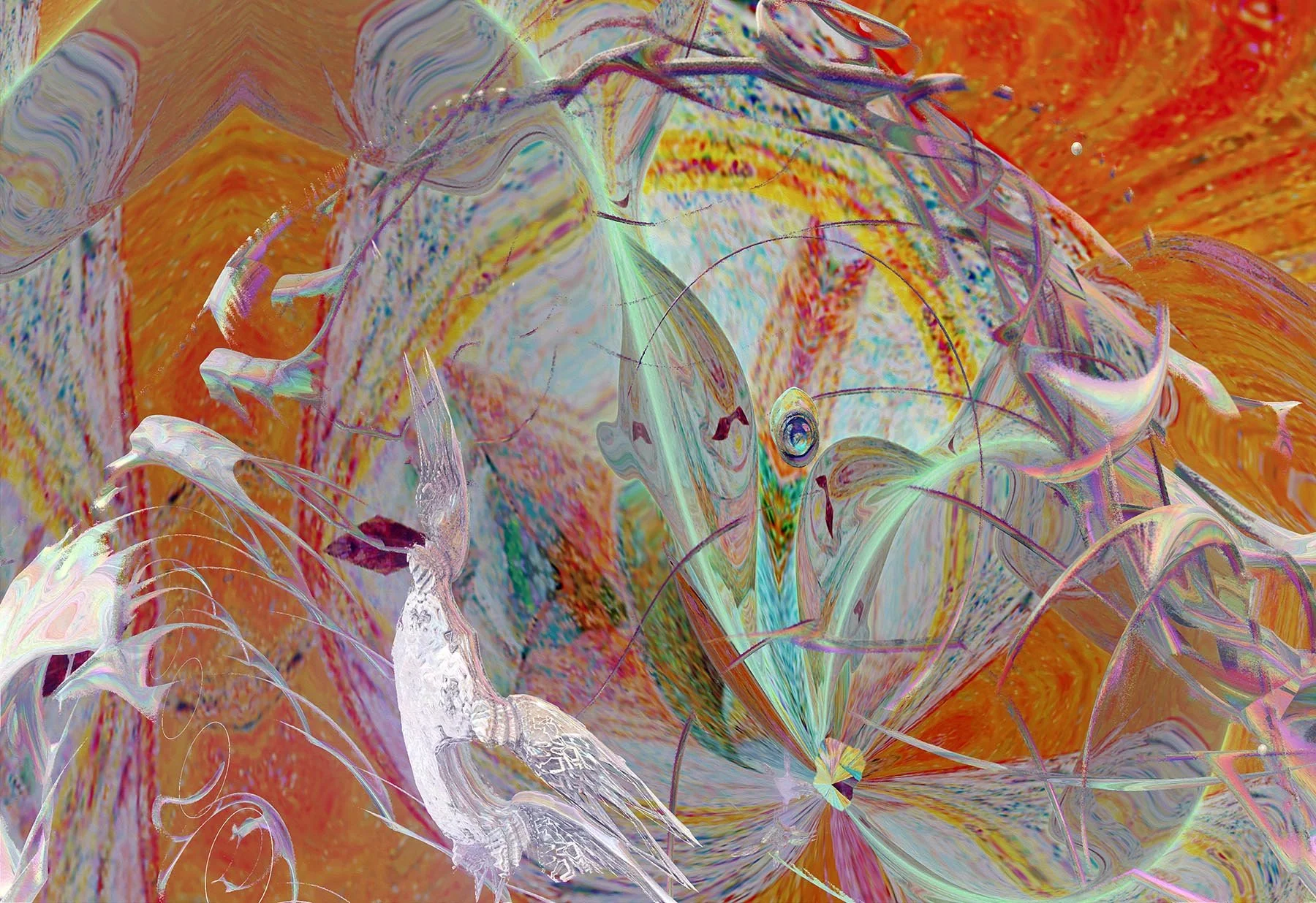 'Lily Dance'

Spans the surreal and abstract. Expresses fluid movement and dance as expressive forms abound.
