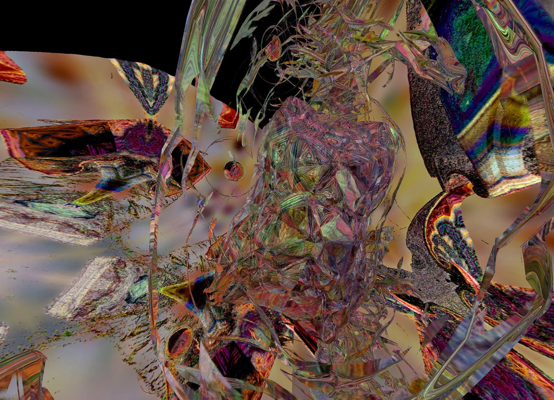 'Dragon Vase'

A glass vase-like structure with a dragon head are the central element of this digital fine artwork. Many unique 3D forms surround the dragon and the abstract background has abstract forms fading in and out. The viewer is drawn in to t