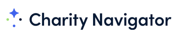 Charity Navigator logo with blue and green star and dots