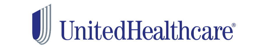 United Healthcare logo with stylized shield emblem and company name in blue text.