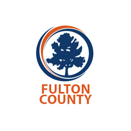 Fulton County logo featuring a pine tree with the text 'Fulton County' beneath it.