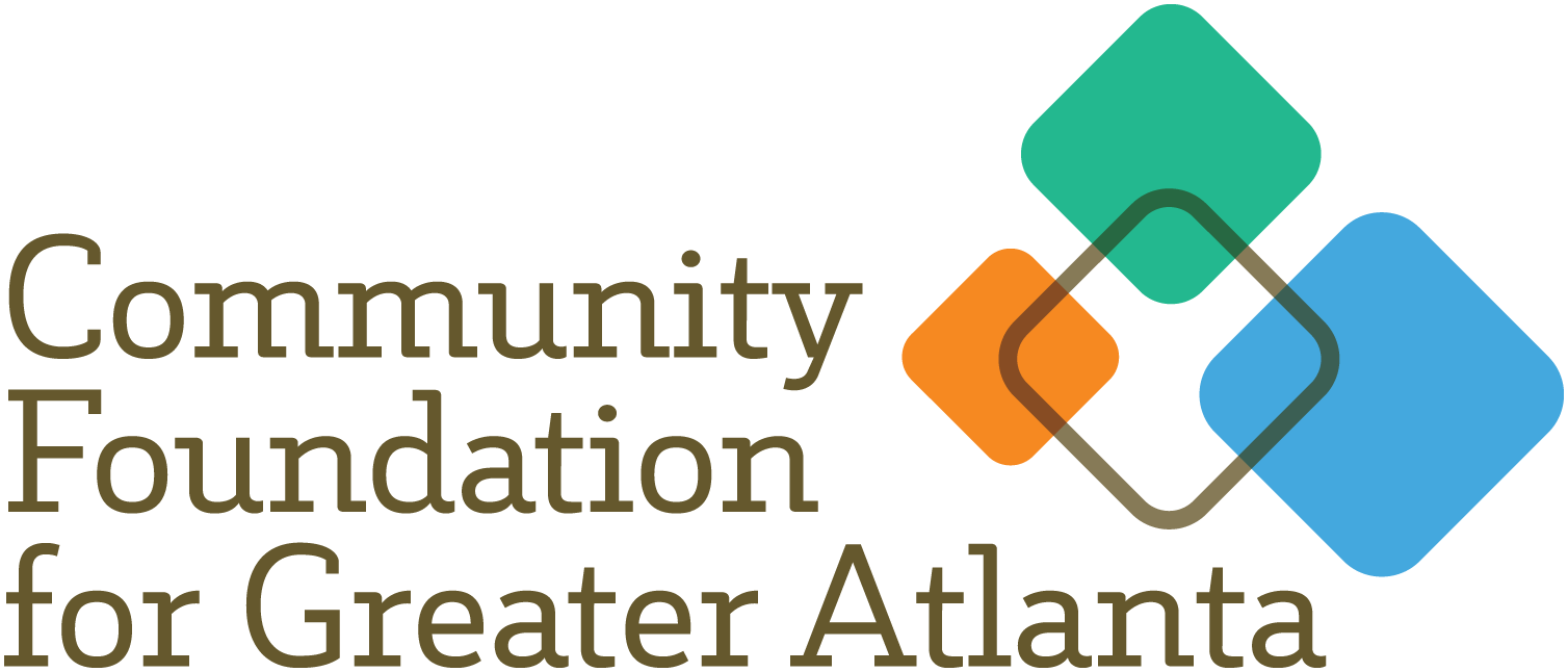 Community Foundation for Greater Atlanta logo with colorful interconnected squares.