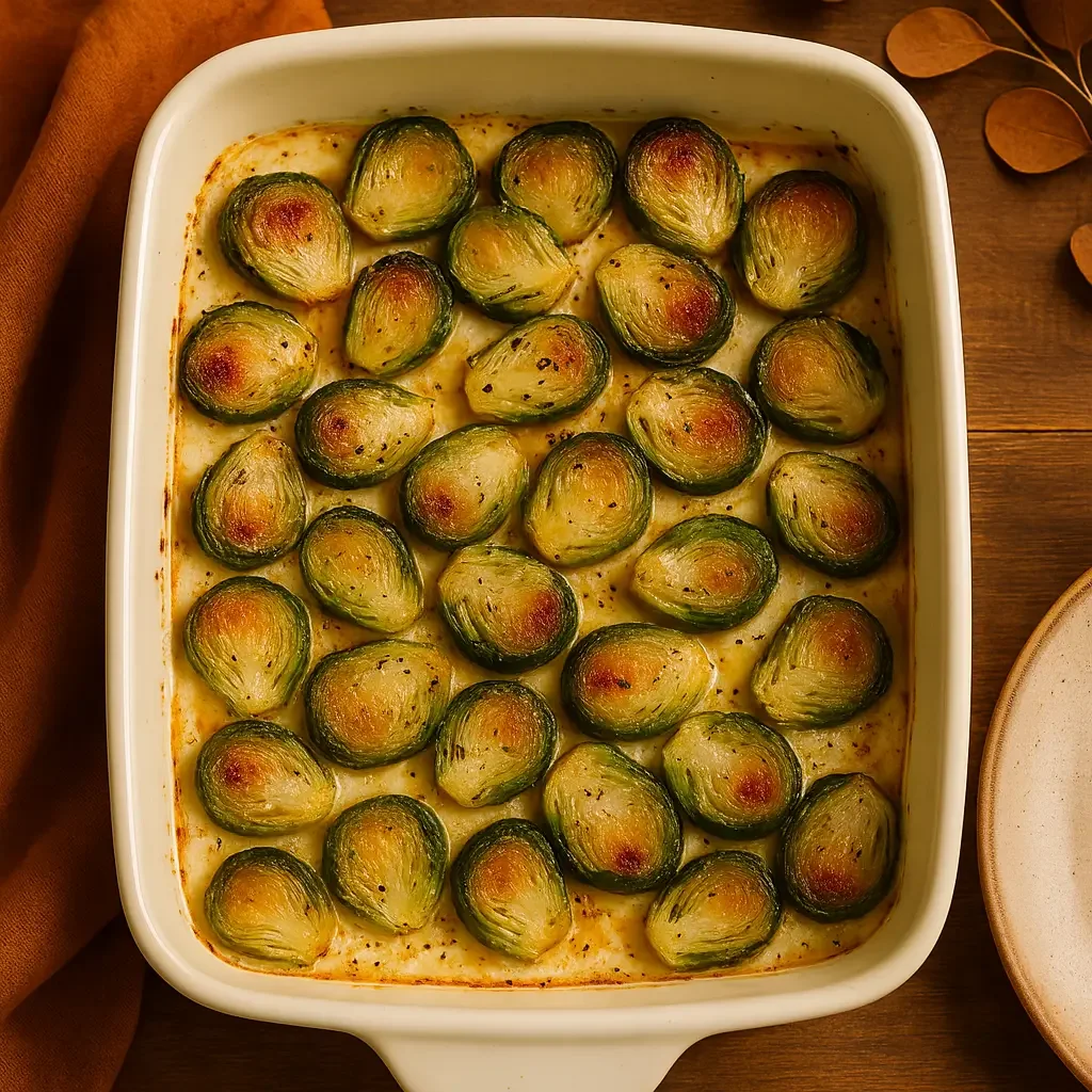 Roasted Brussels Sprouts with Boursin