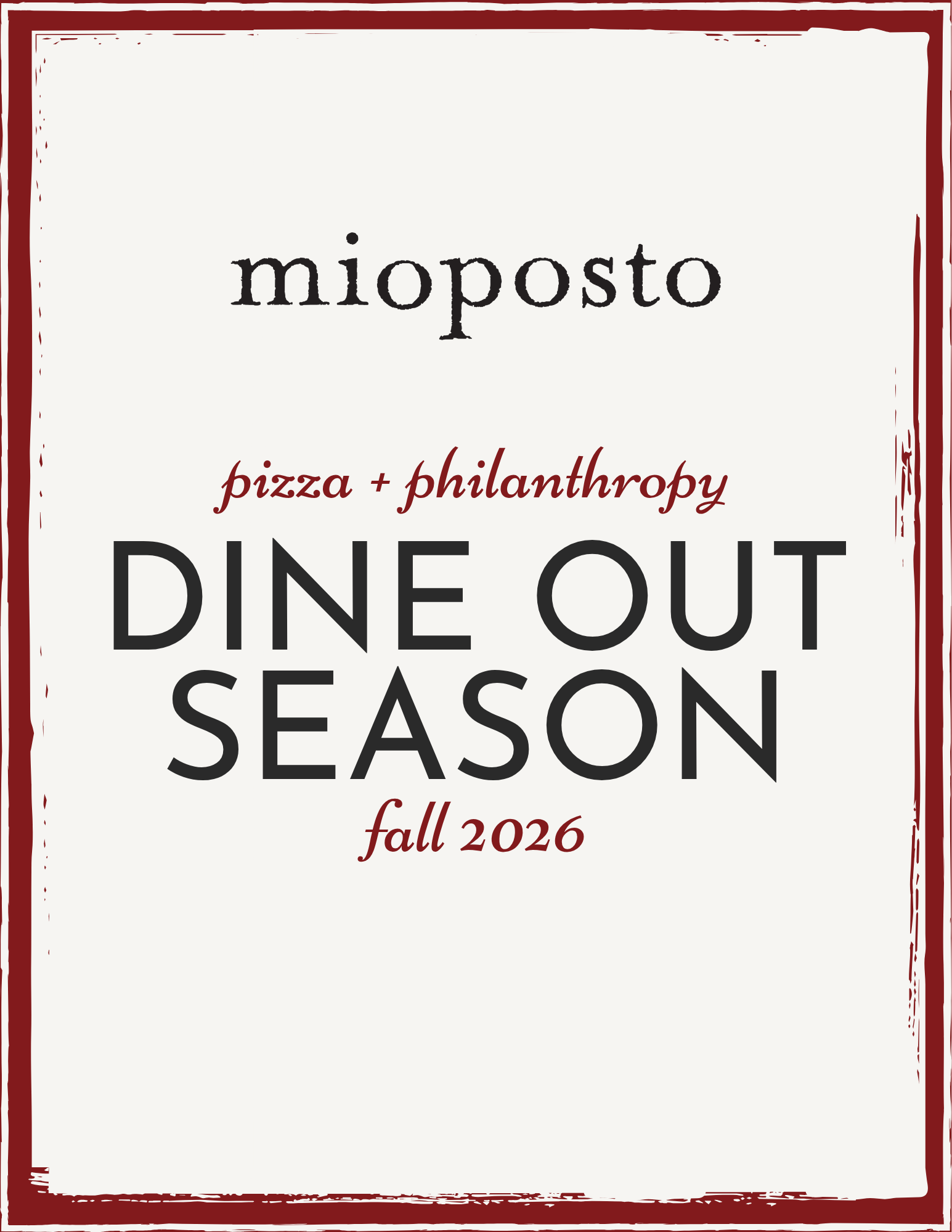 Fall 2026 dine out season