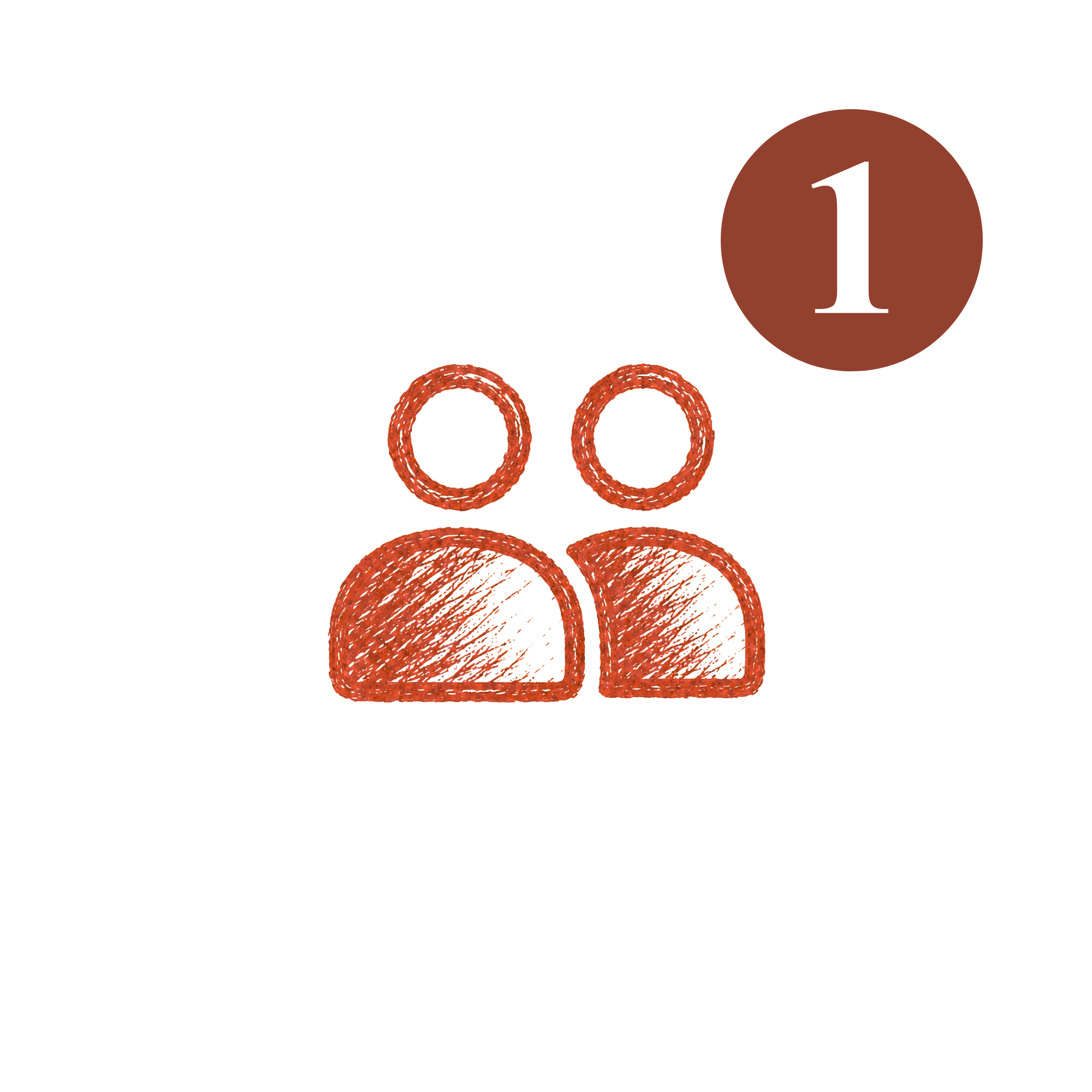 Stacked coins with a pencil and paper, and a large red circle showing the number 1.