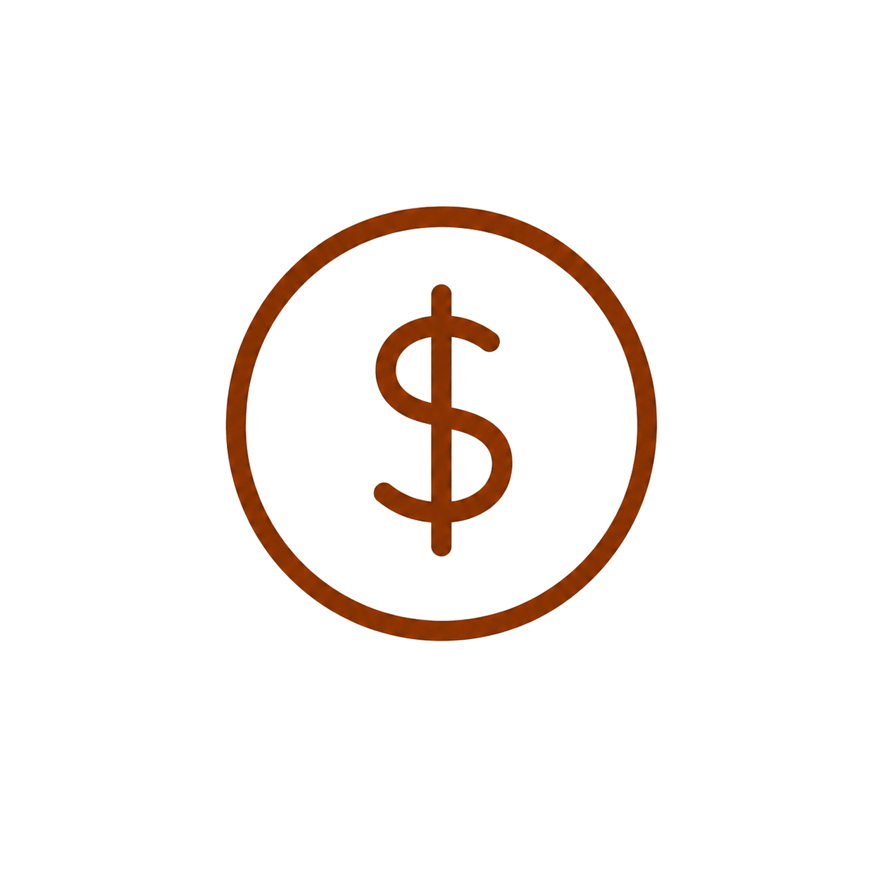 Neon sign with a dollar sign inside a circle on a black background.