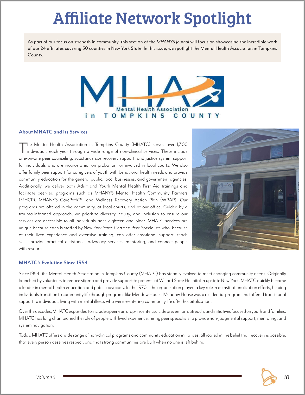 Mental Health Association in NYS Affiliate Spotlight
