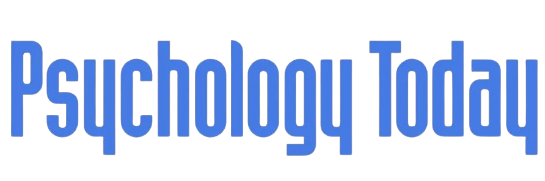 Logo for Psychology Today in a blue typeface.