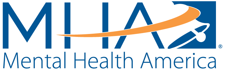 Logo of Mental Health America with stylized swoosh above the text