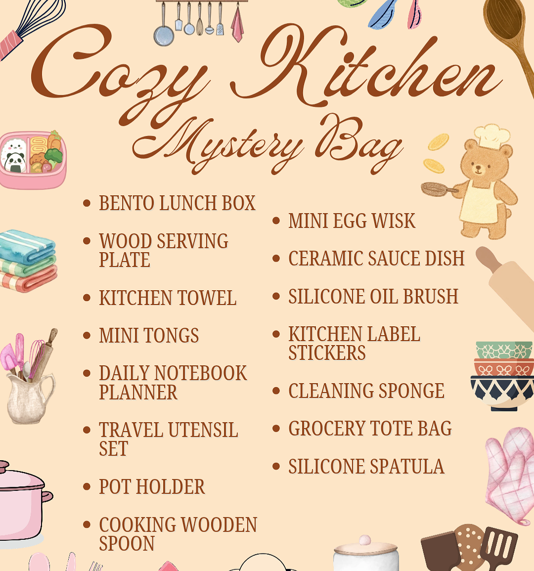Cozy Kitchen Mystery Bag (Coming Soon!)