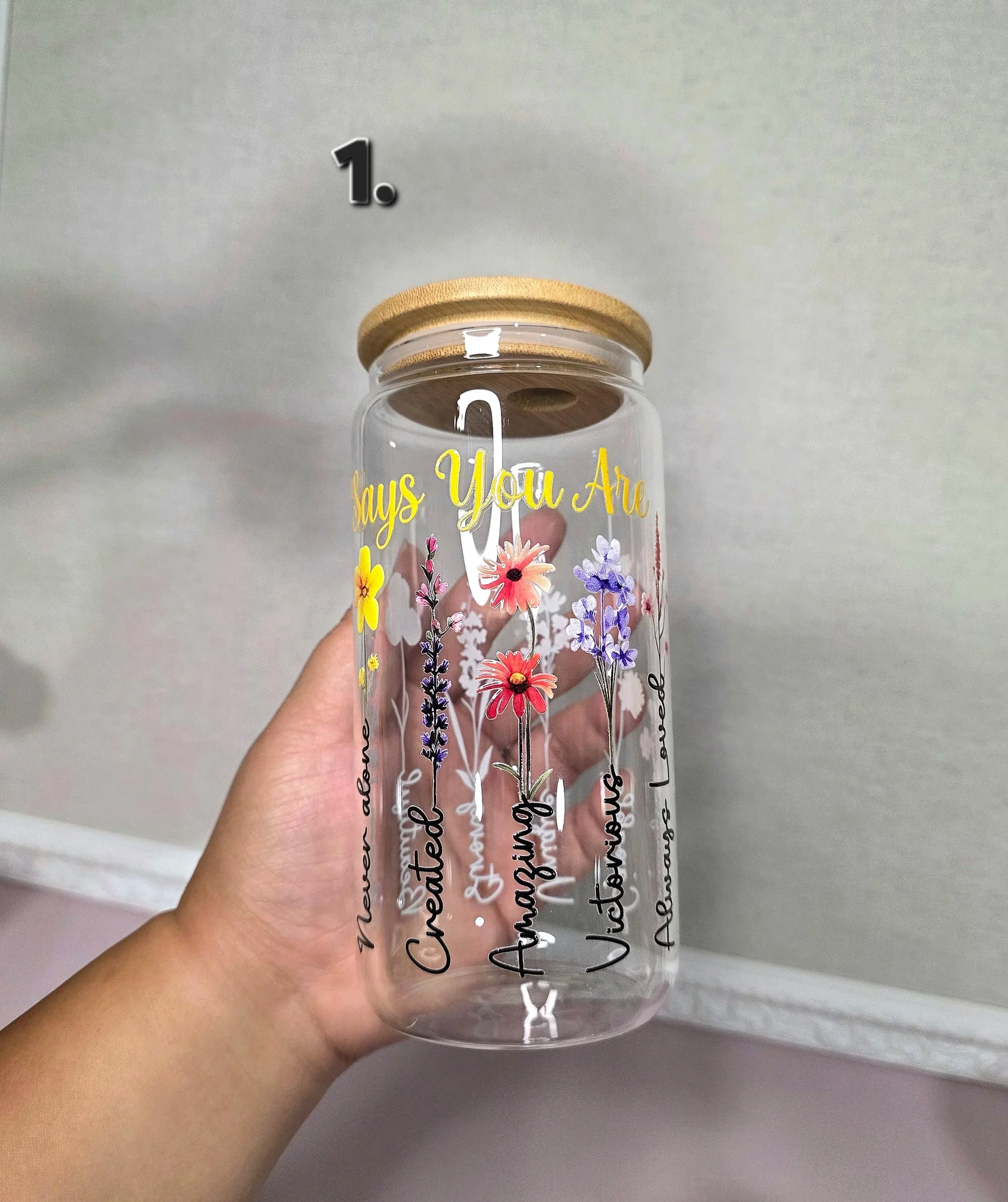 Add On: Christian Glass Cups (16 oz)