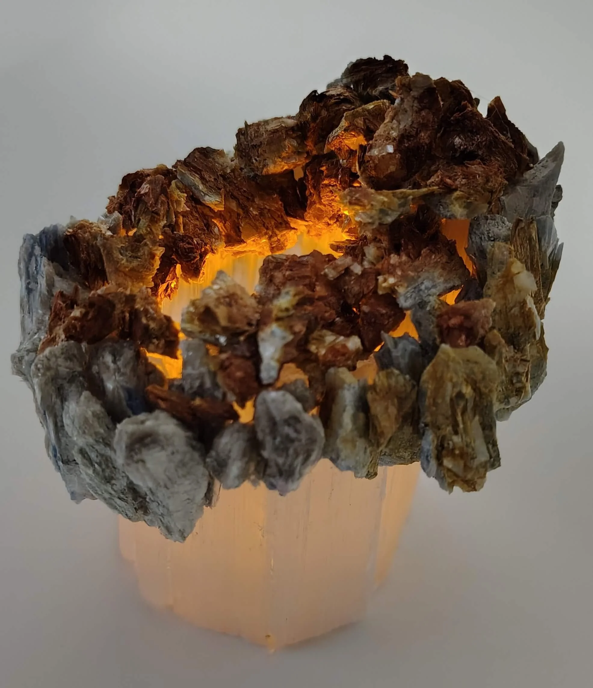 Kyanite,Selenite Candleholder 2.jpg