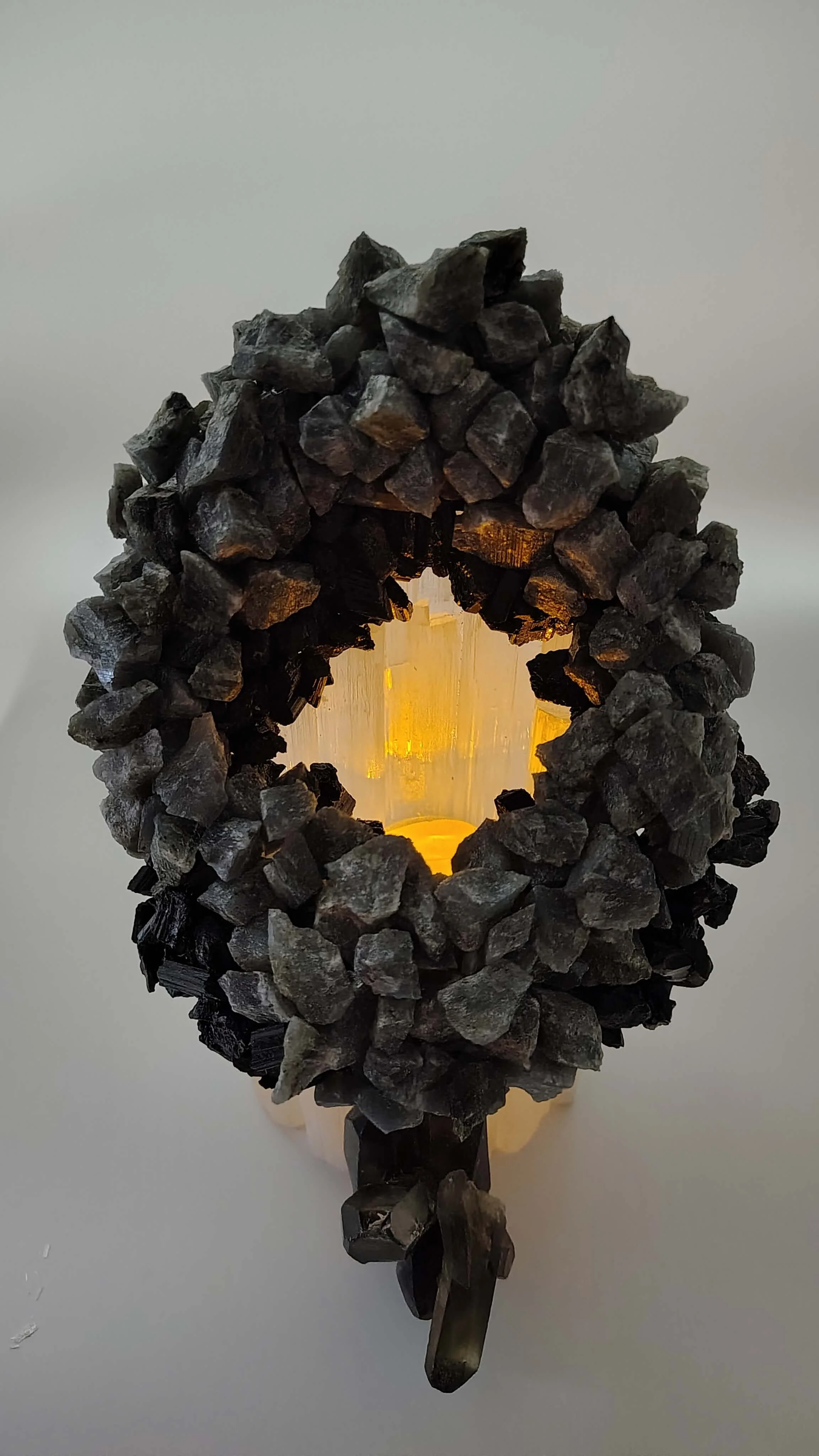 Selenite,smokey quartz candleholder 4.jpg