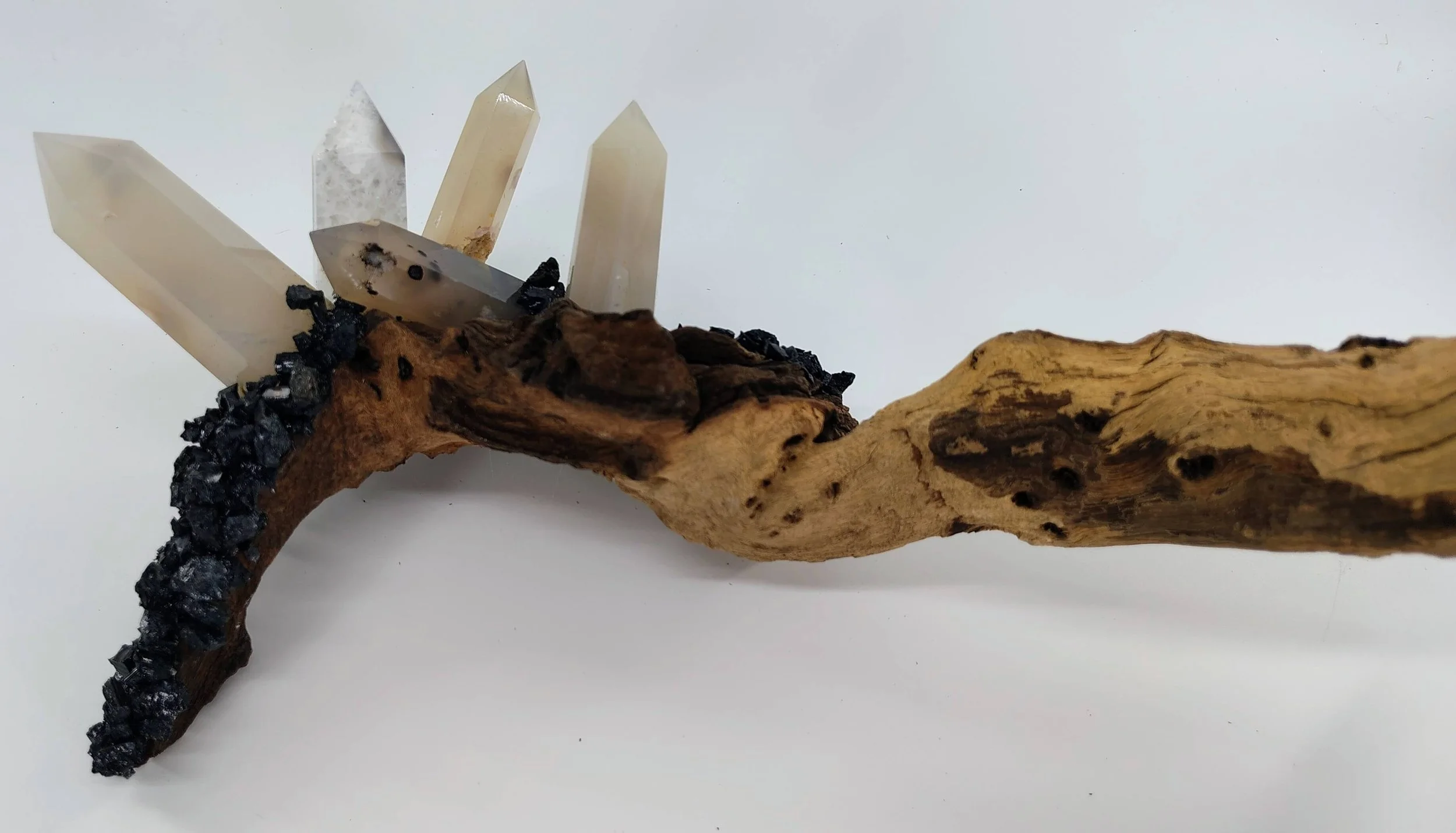 Gray agate,black tourmaline, mopani table piece (#17) 3.jpg