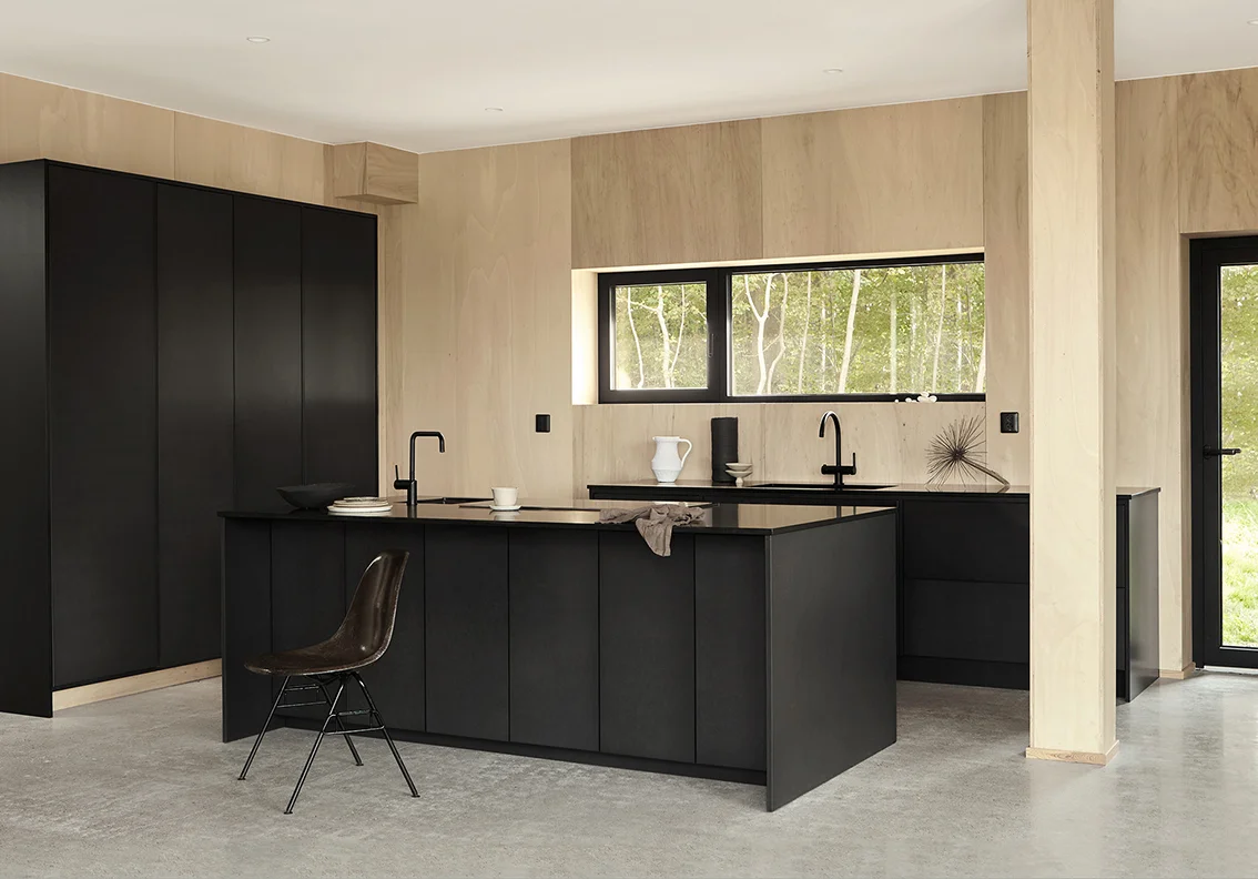 The Black Valchromat Kitchen by Nordiska Kök