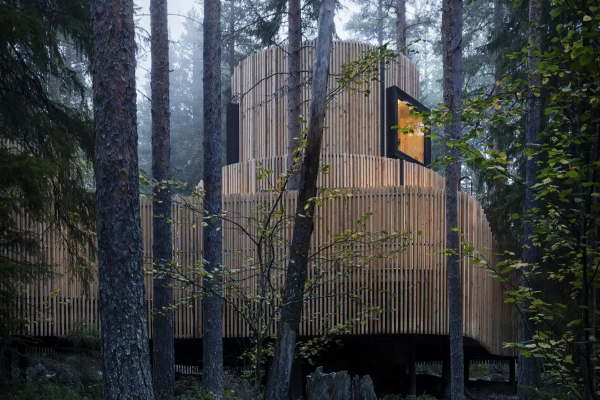 Forest Scaffolding: Inside Treehotel’s Grounded New Oasis Suite