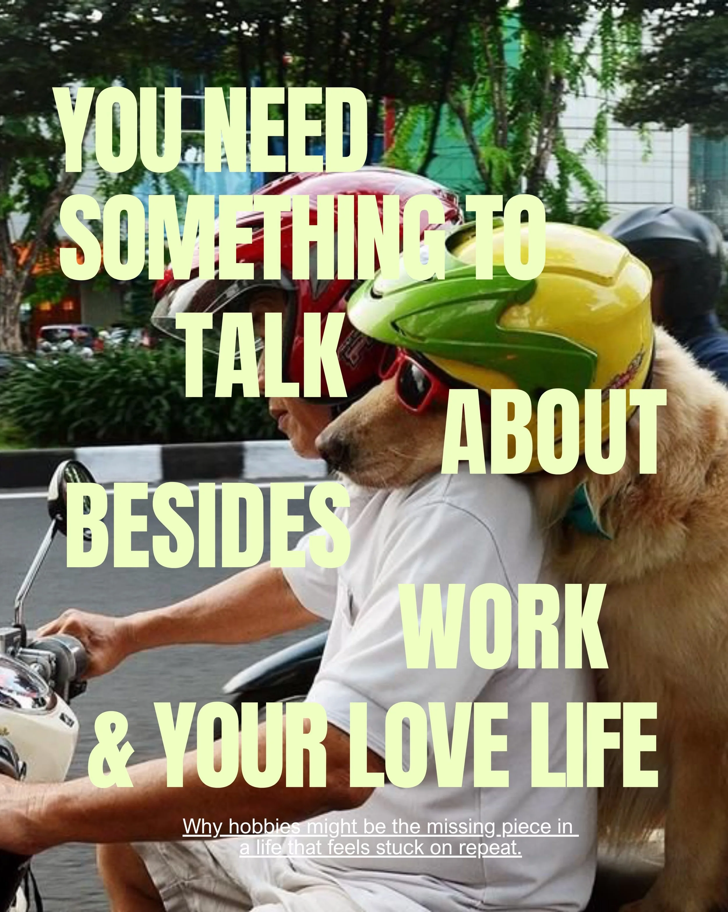 you need a life so full that a text from him is a nice surprise, not the highlight of your entire week!!!! be the girl that has stories at brunch, not the one checking her phone under the table (not judging i have there - and something i still am :pp