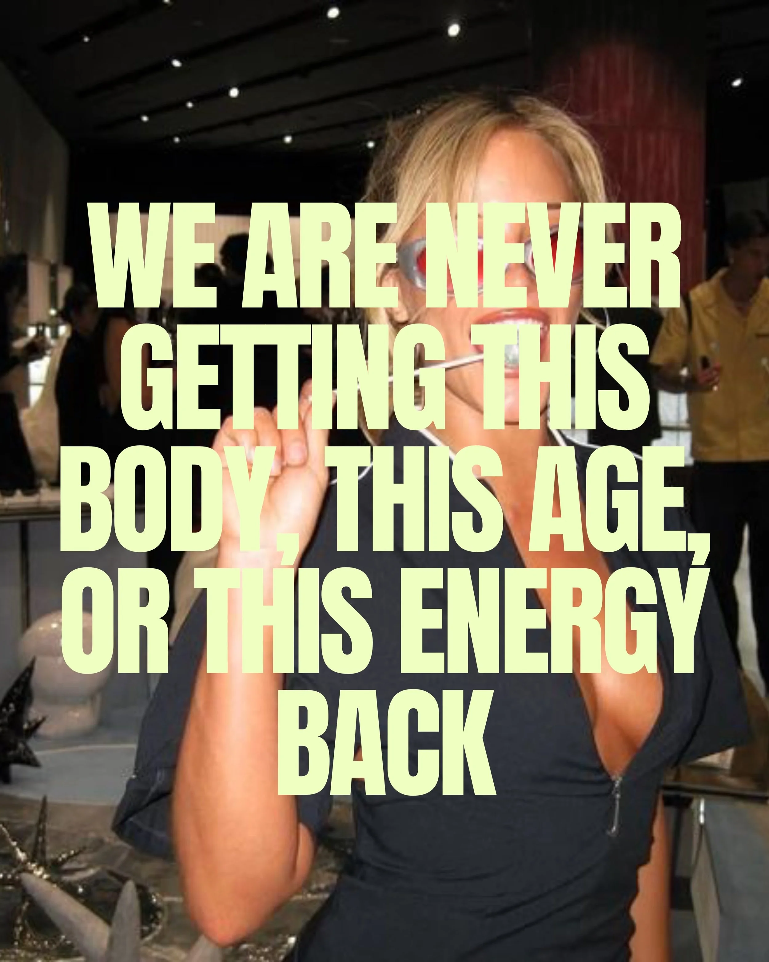 and we intend to be embarrassing about it while we still can