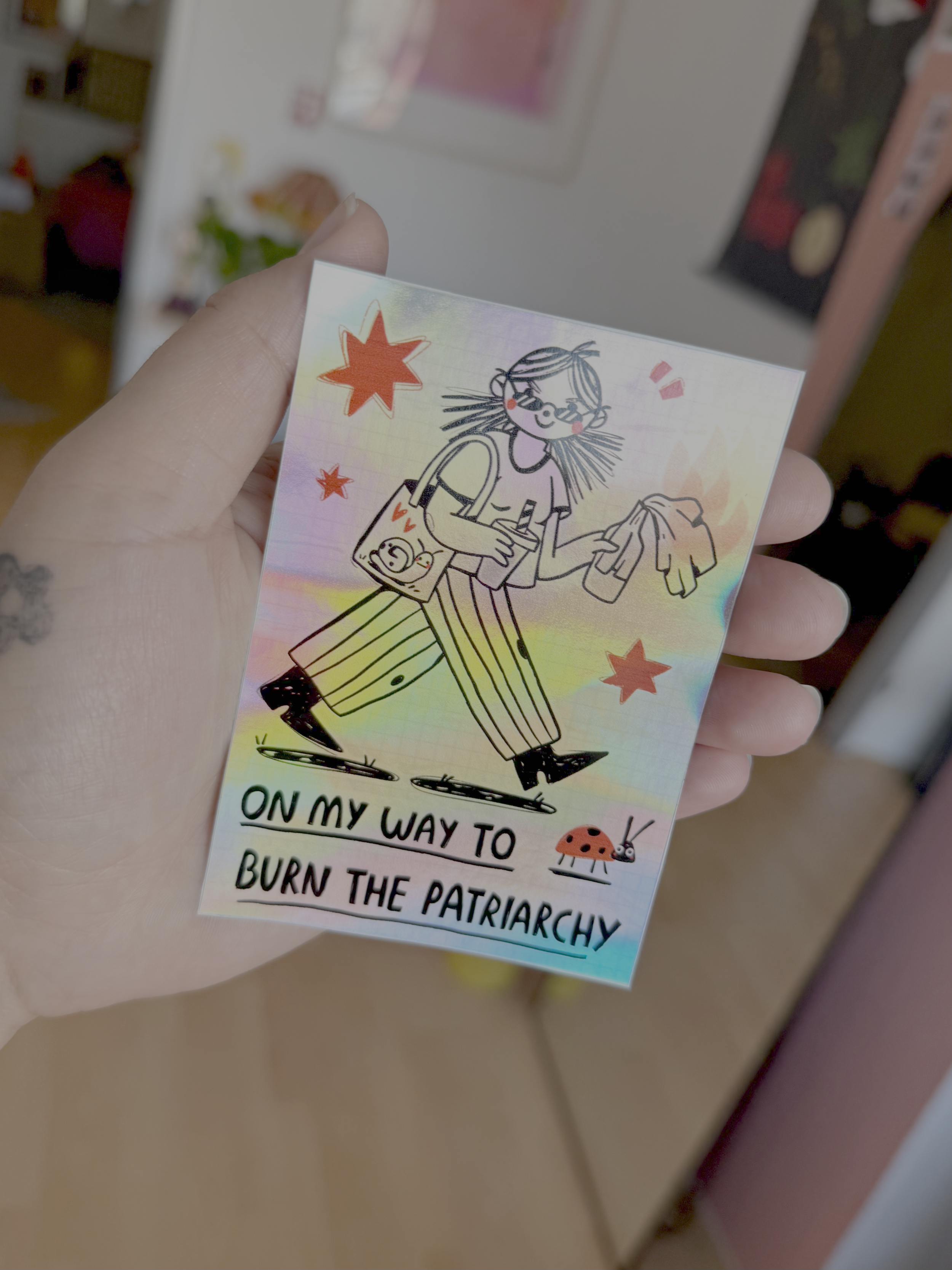 Burn Patriarchy Sticker