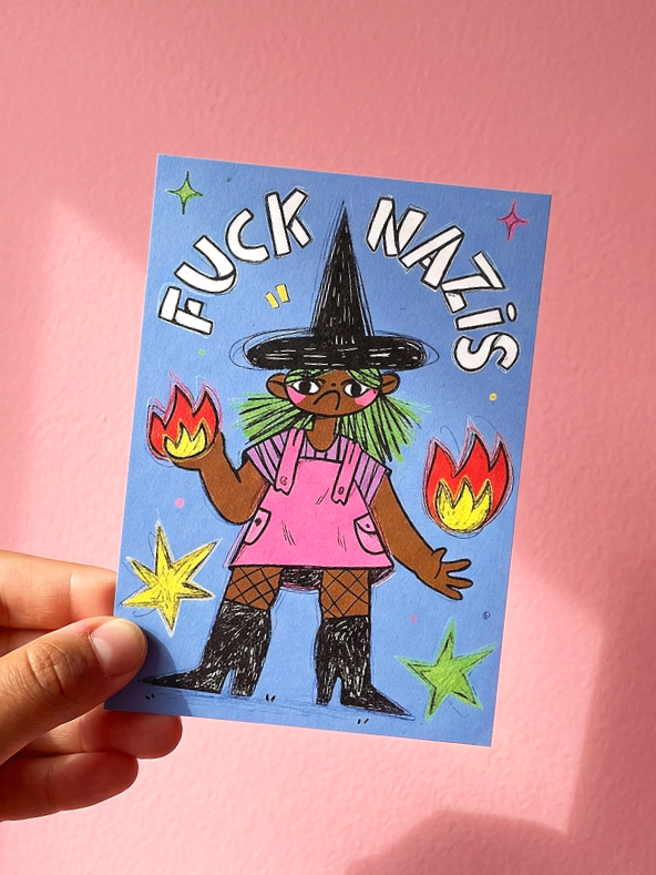 FCK NZS Postcard