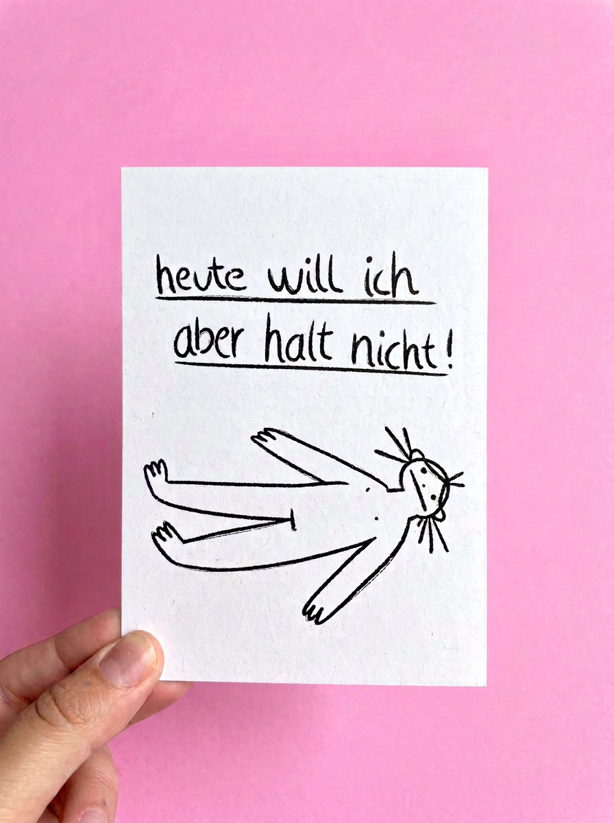 Heute nicht Postcard