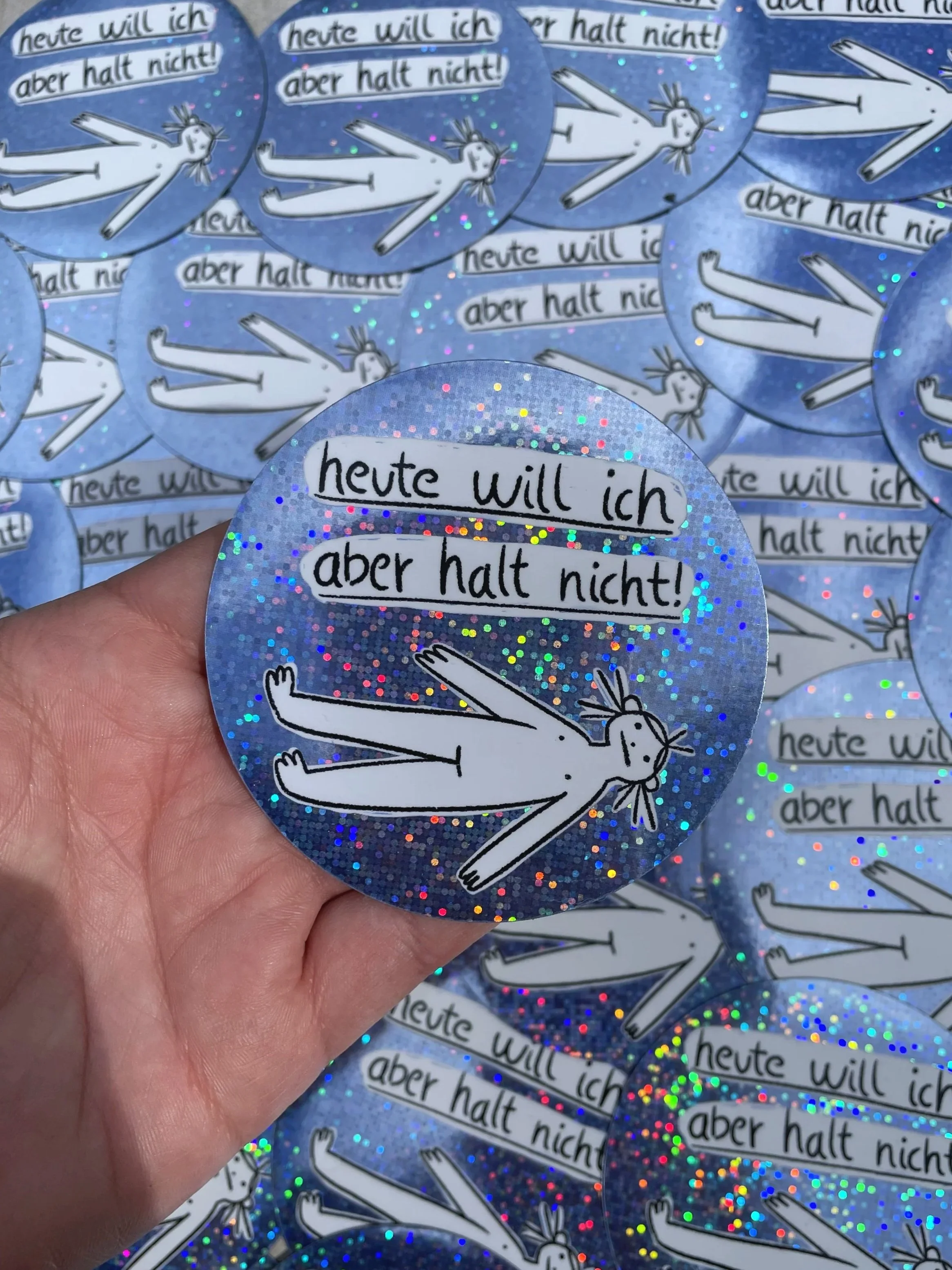 3er Set Glitter Magnets