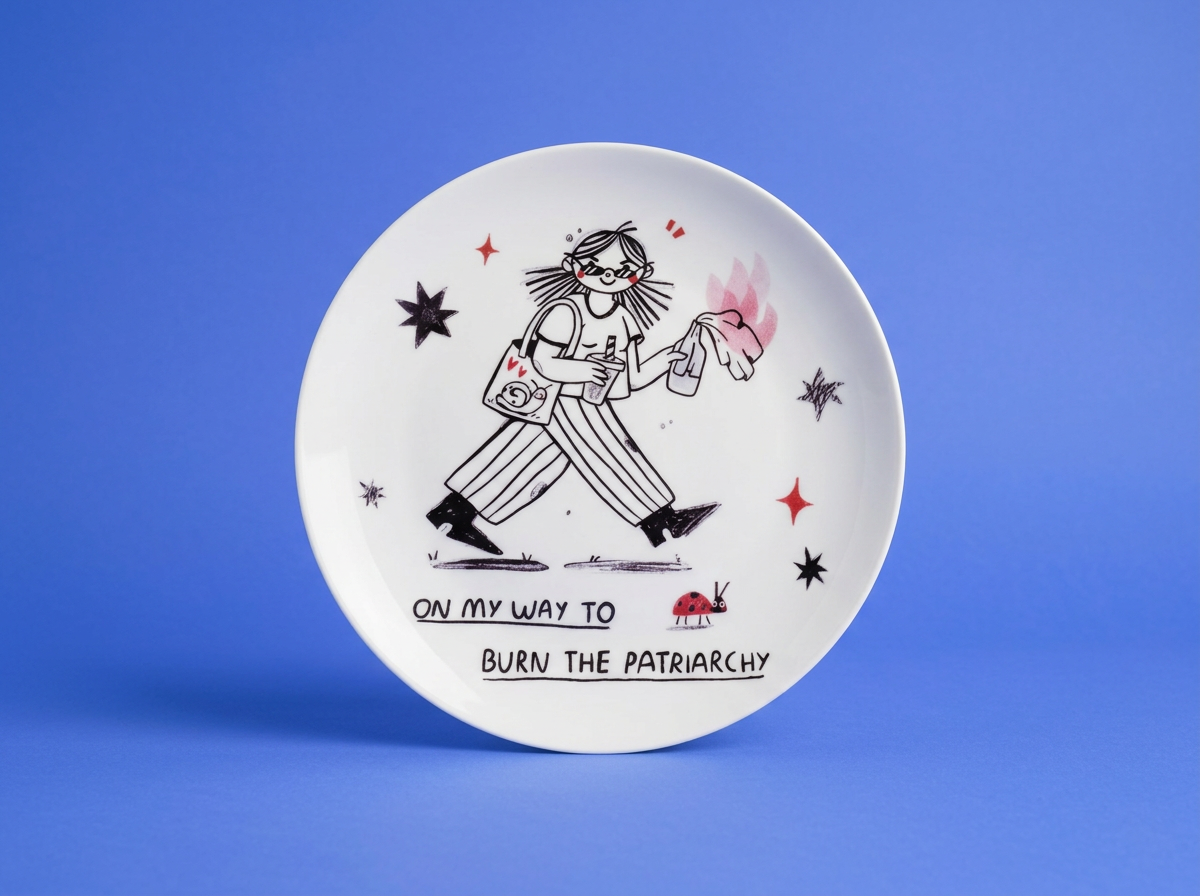 Burn Patriarchy Plate/Bowl