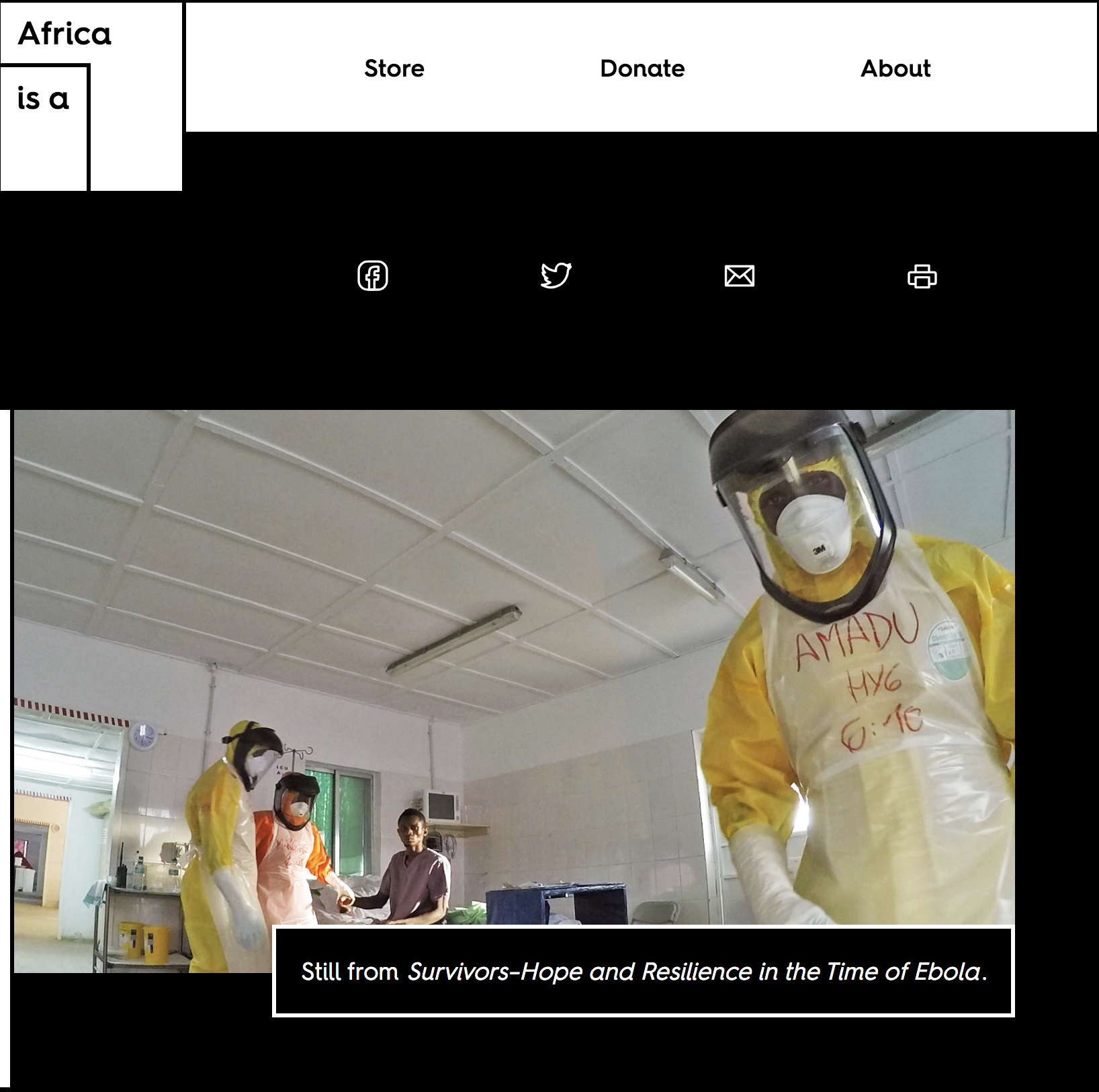 Hope and resilience in the Time of Ebola