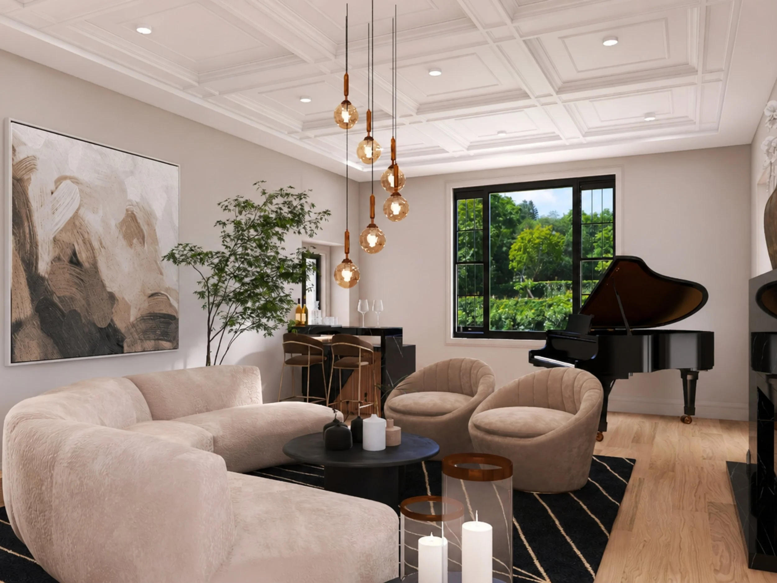 Living Room and Bar Renovation