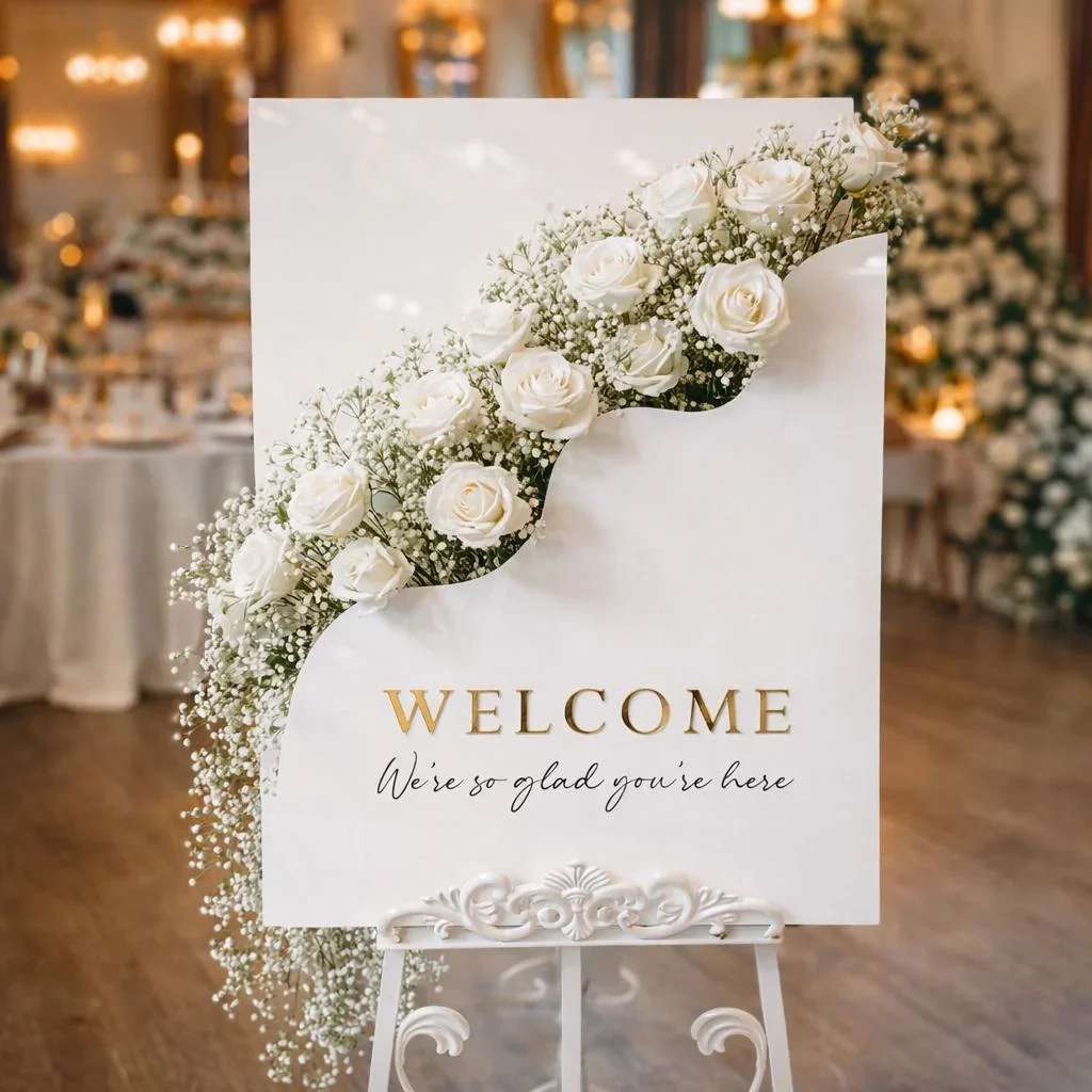 custom welcome signs and personalized event details