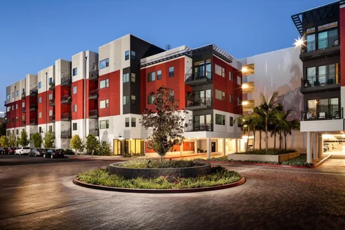 Sorrel at Warner Center Apartments exterior repaint in progress