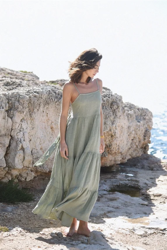 Robe en lin fabriquée en Italie