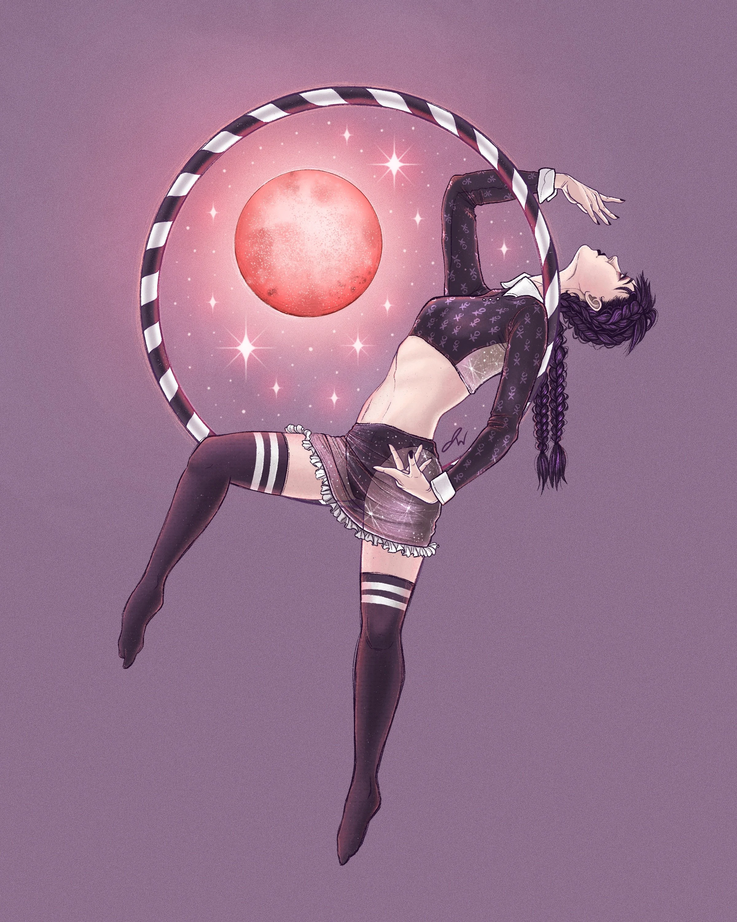 "Aerial Magic" - 8x10" Digital Illustration drawn in Procreate
