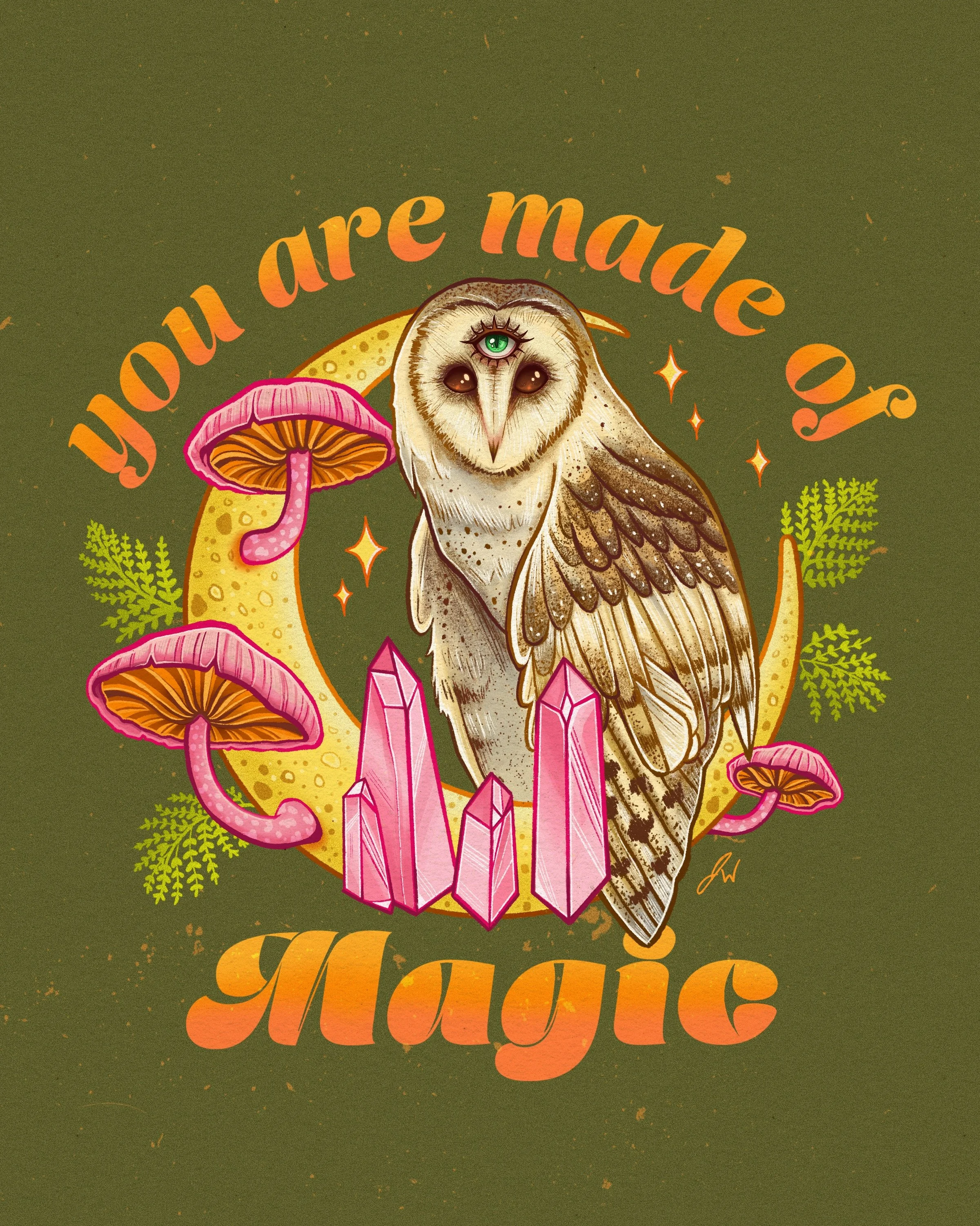 "You are made of Magic" - 8x10" Digital Illustration drawn in Procreate