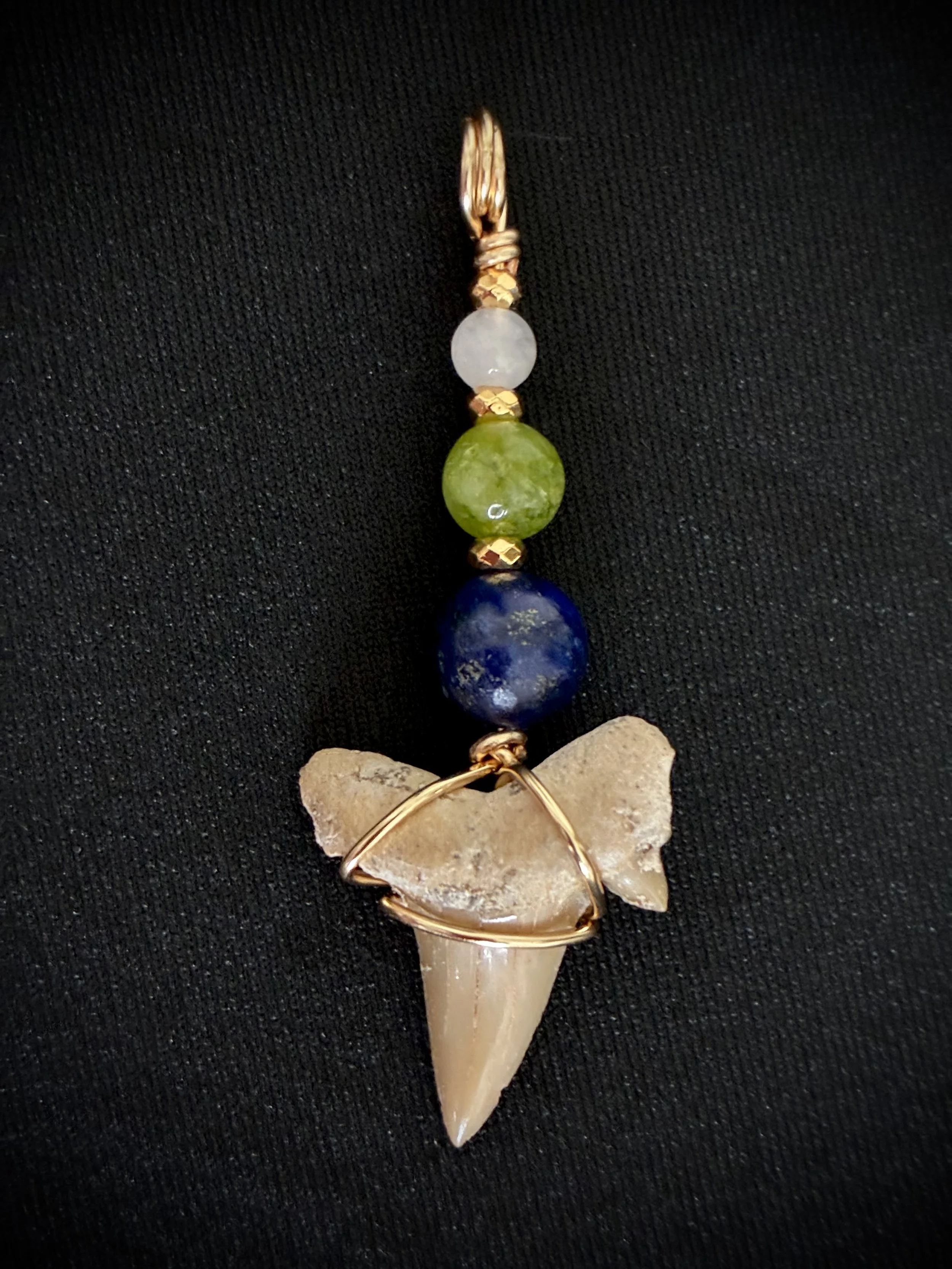 Prehistoric Atlas Shark Tooth Fossil Pendant