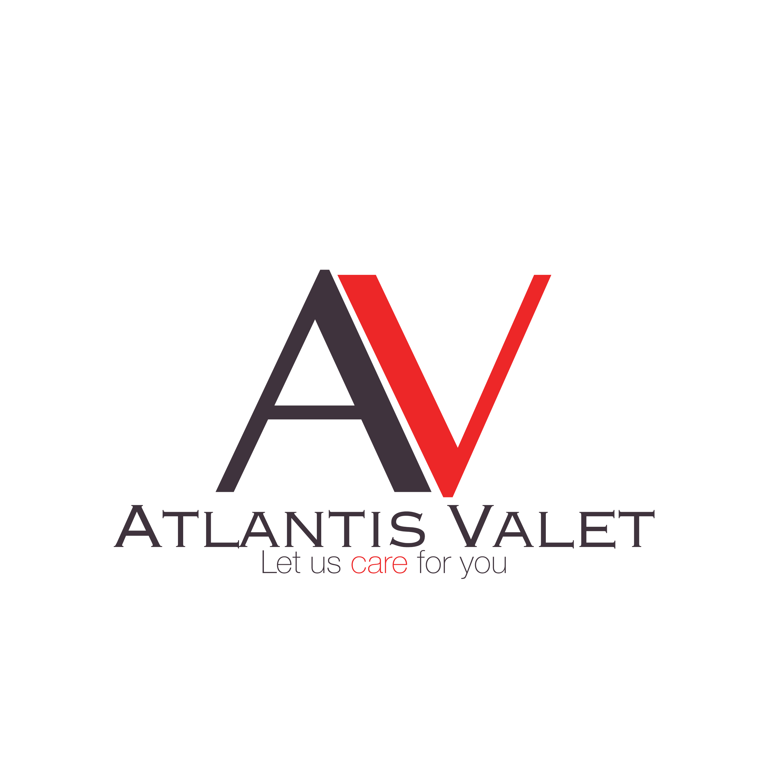 Logo for Atlantis Vault, a locksmith and security company, with the tagline "Let us care for you".