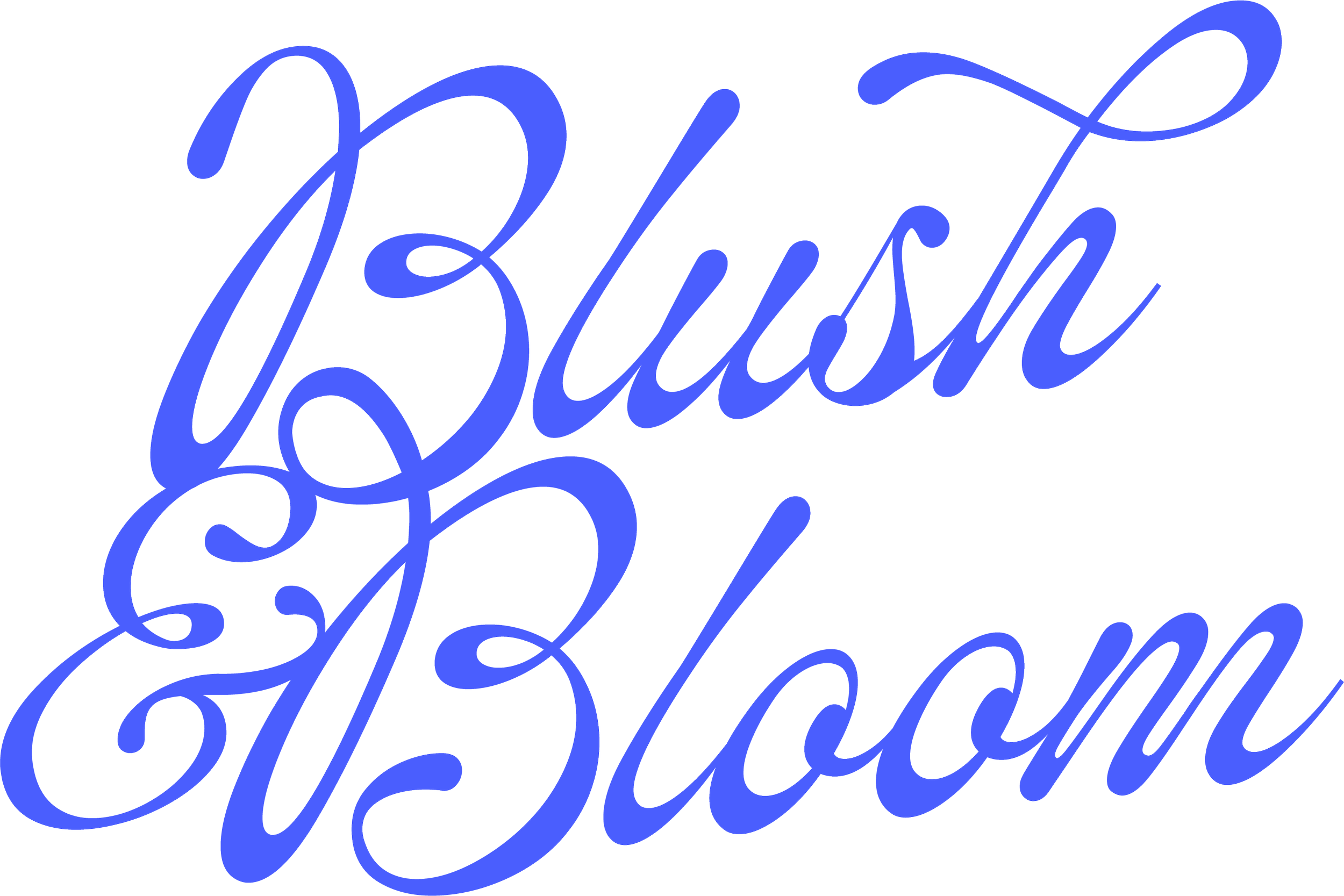 Blue cursive script spelling out "Be a Business" on a black background.