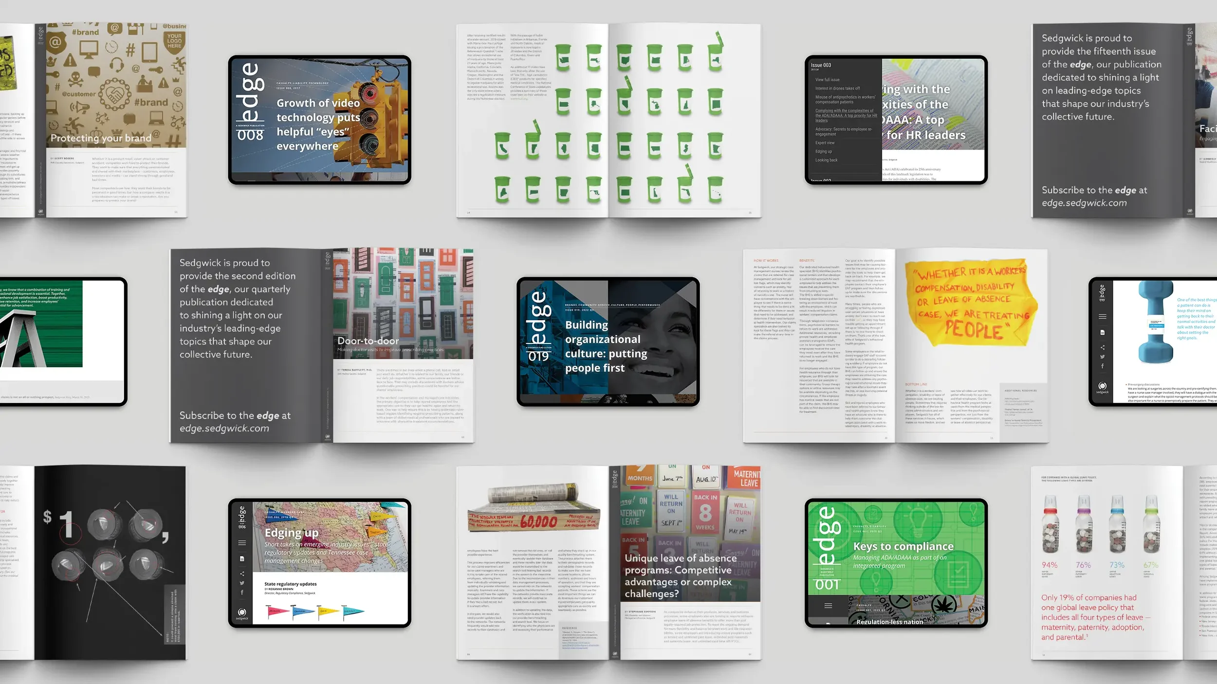 Long-form editorial: The edge, a quarterly e-magazine, offered deep-dive articles on topical and timely thought leadership, regulatory updates, Q&A with company and industry leaders, etc.                                                     
Gorgeous 