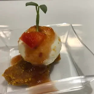 Goat Cheese Tomato Jam Cakes