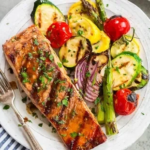 BBQ Chicken &amp; Salmon