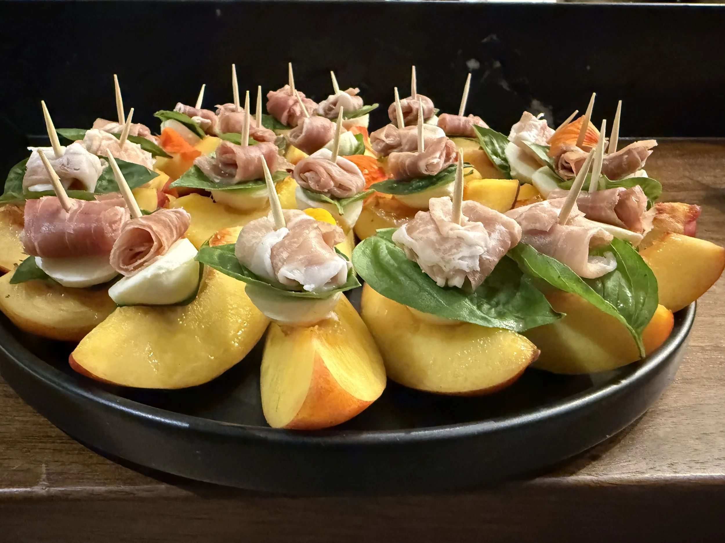Peach Boccocini &amp; Prosciutto
