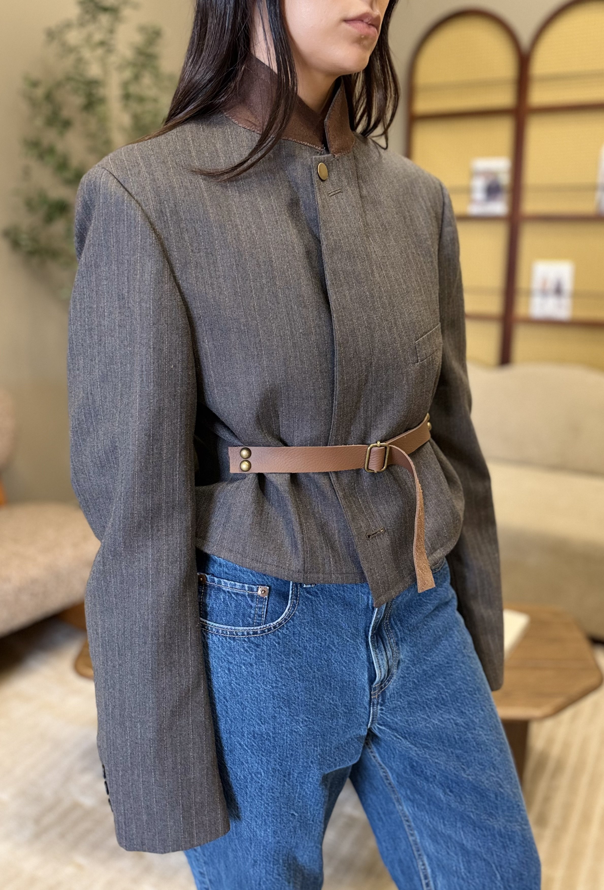 Re-Sourced No. 31 - The Leather Belt Blazer