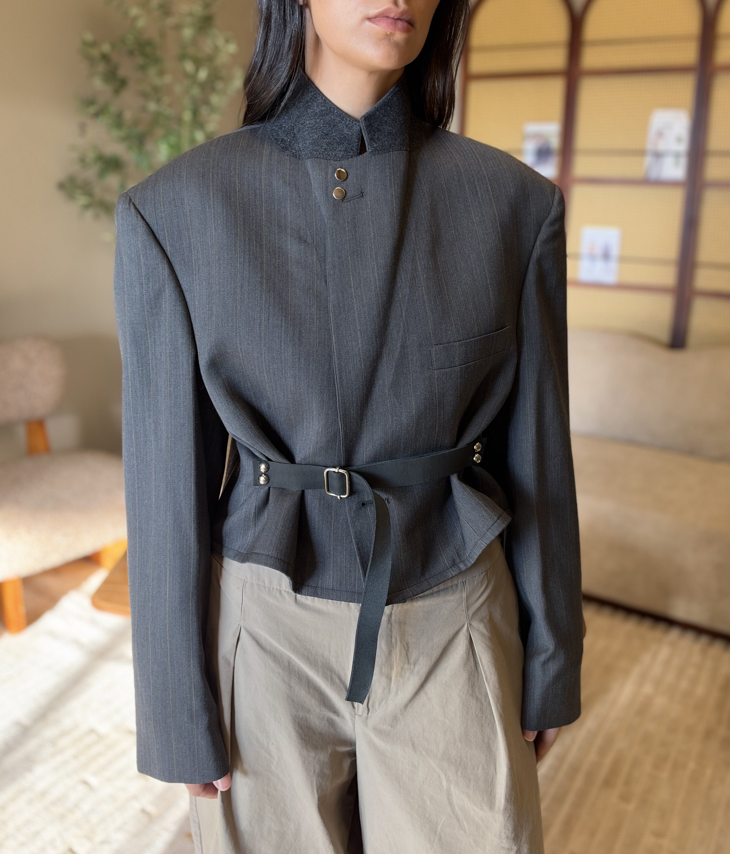 Re-Sourced No. 26 - The Leather Belt Blazer