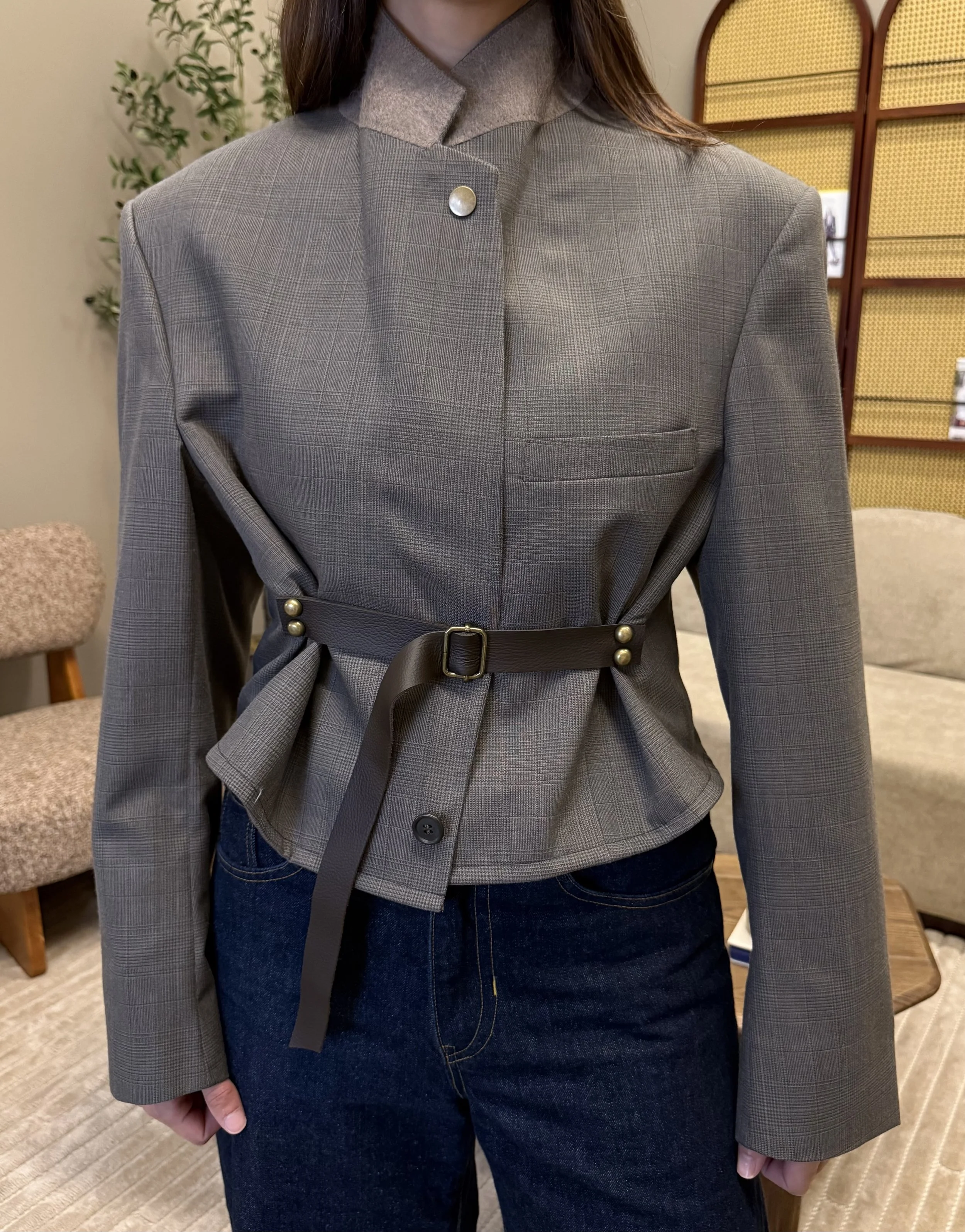 taupe leather waist.jpeg